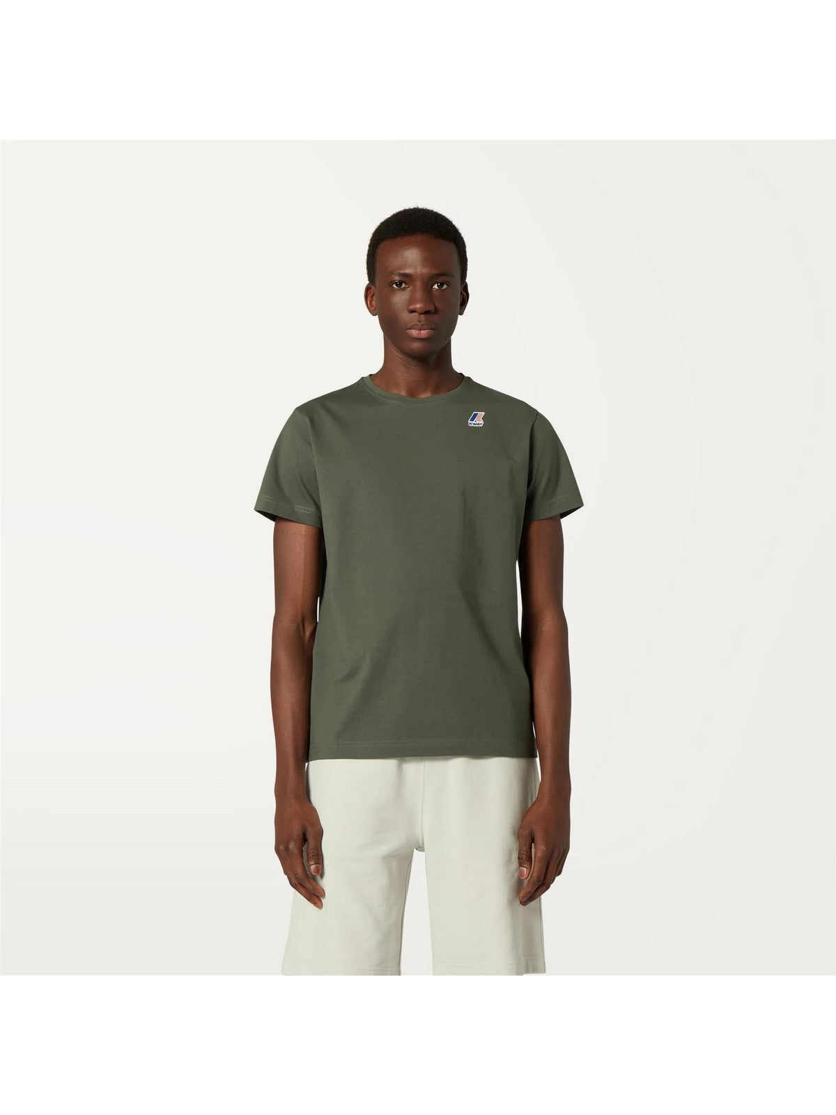 K-WAY T-Shirt e Polo Uomo Le vrai edouard K007JE0 WMR Verde gioboutiqueweb