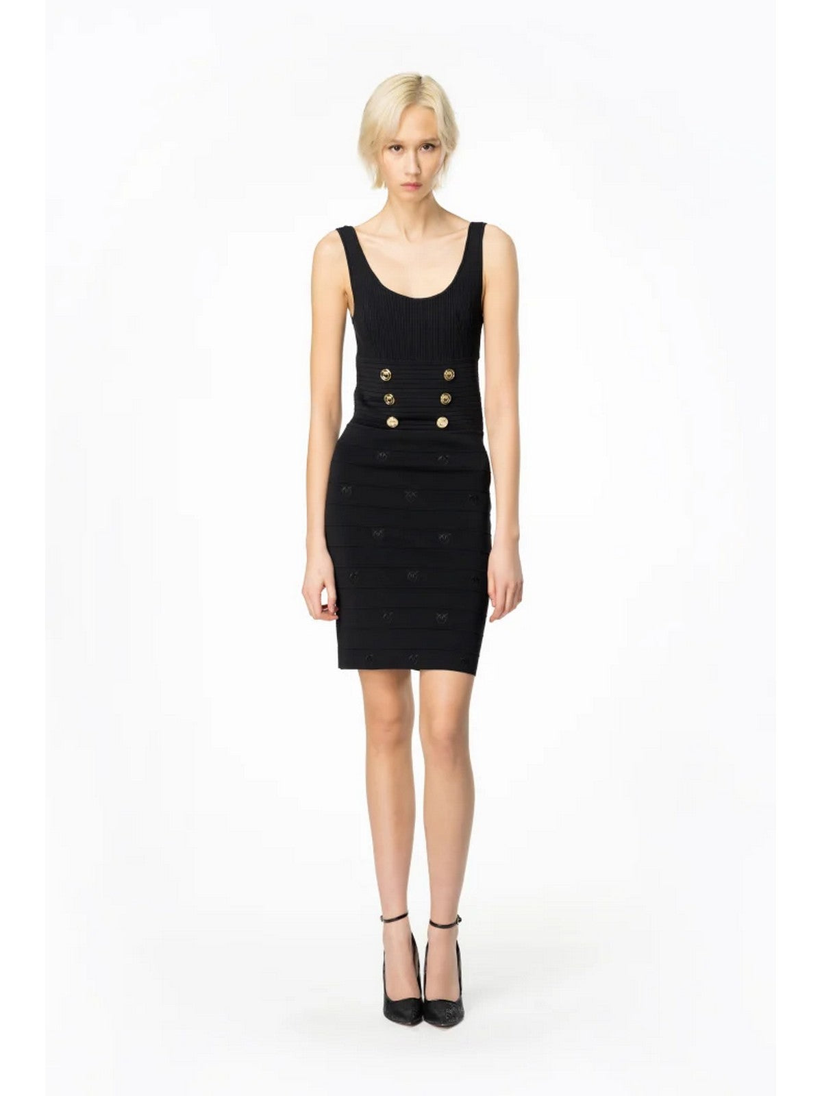 PINKO Abito Donna Cactus 102879-A1LK Z99 Nero gioboutiqueweb