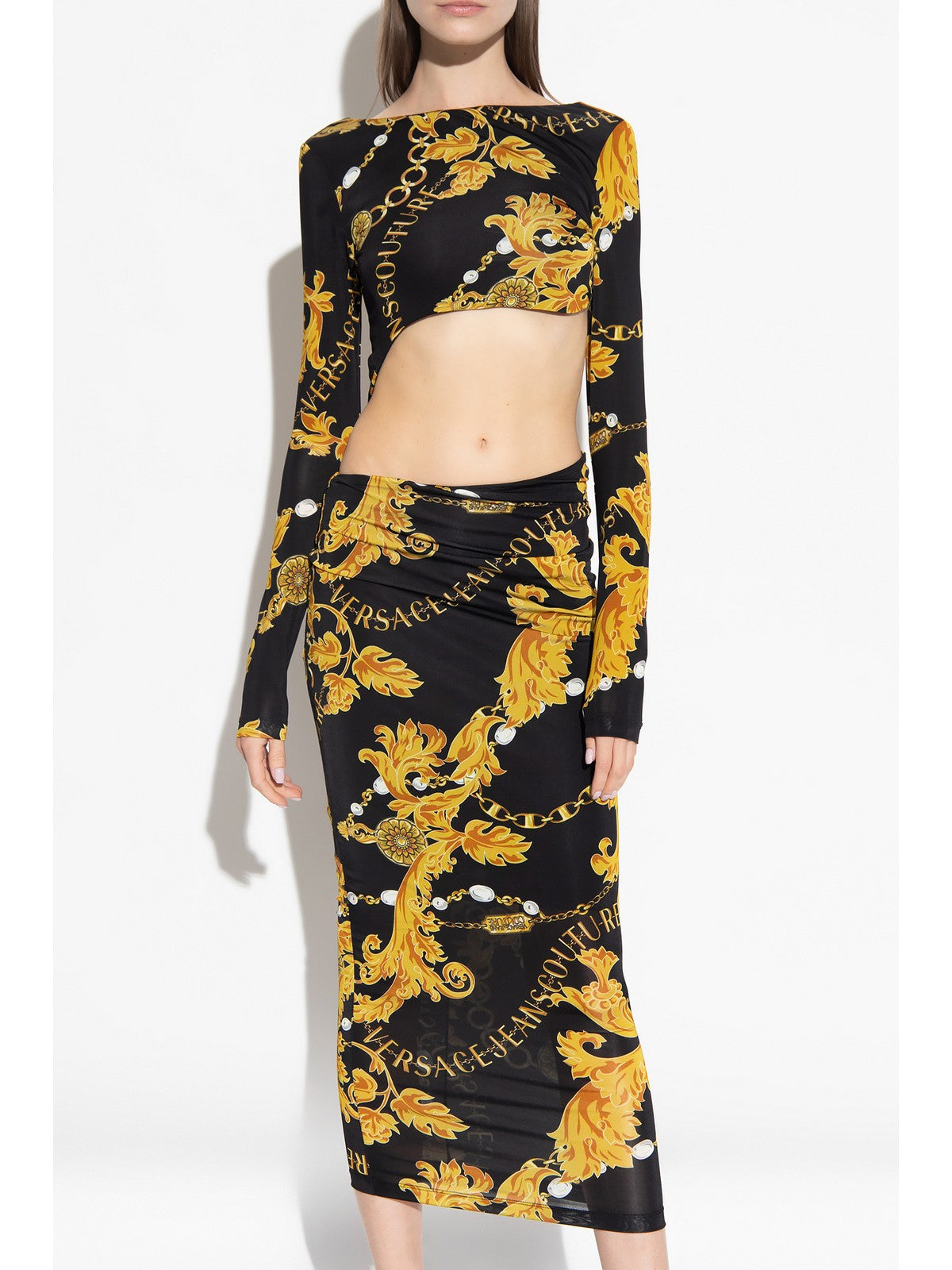 VERSACE JEANS COUTURE Abito Donna 75HAO915 JS204 G89 Nero gioboutiqueweb