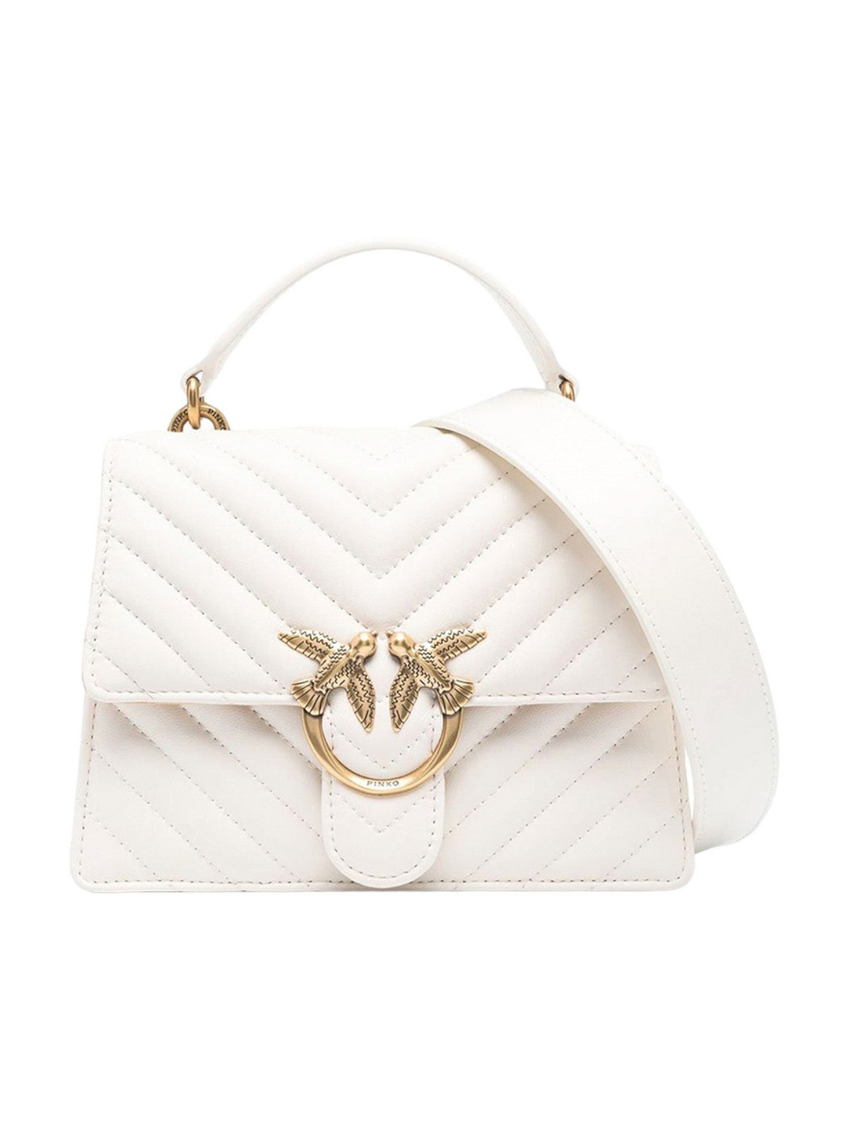 Pinko Woman Bag Love Top Handle 100071-A0GK Z14Q White