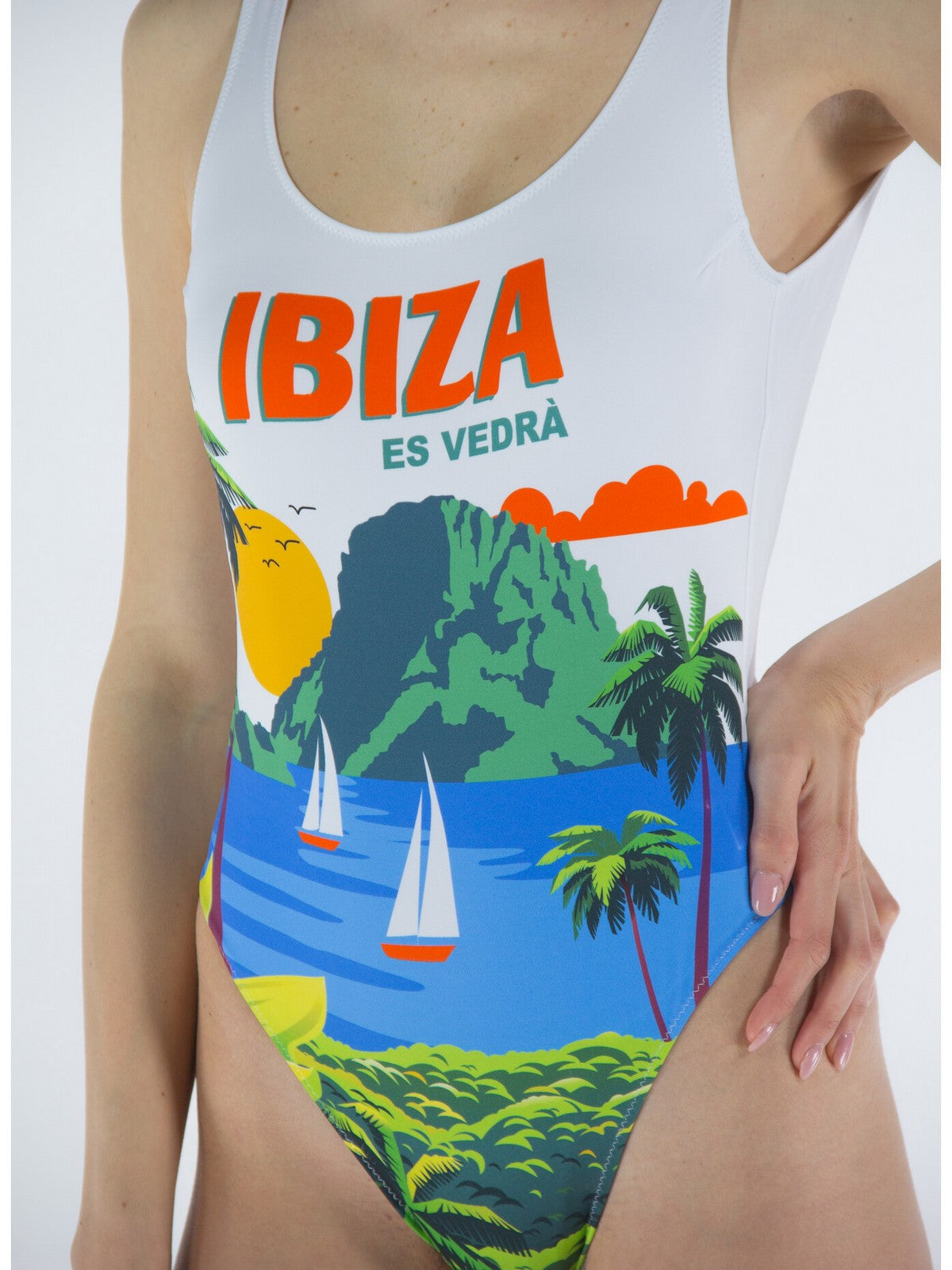 MC2 SAINT BARTH Costume da bagno Donna Monokini LORA 01550B Bianco gioboutiqueweb