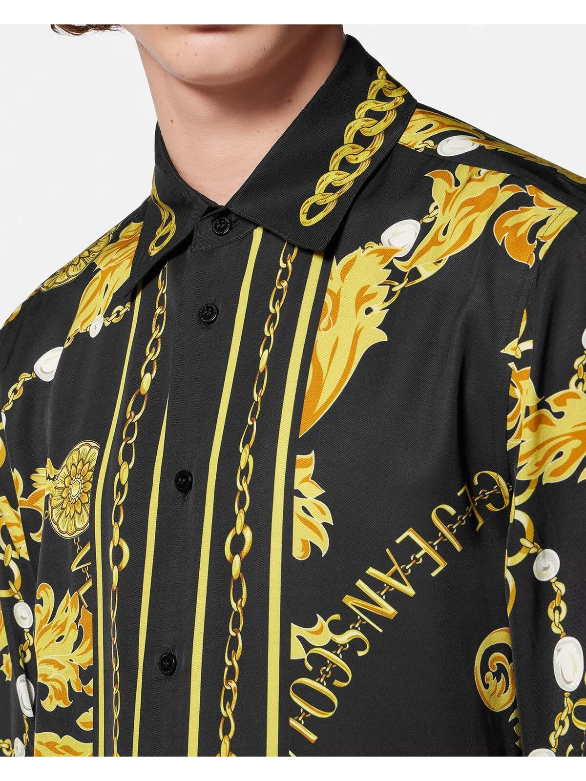 Versace Jeans Couture Men's Shirt 75GAL2RC NS315 G89 Black