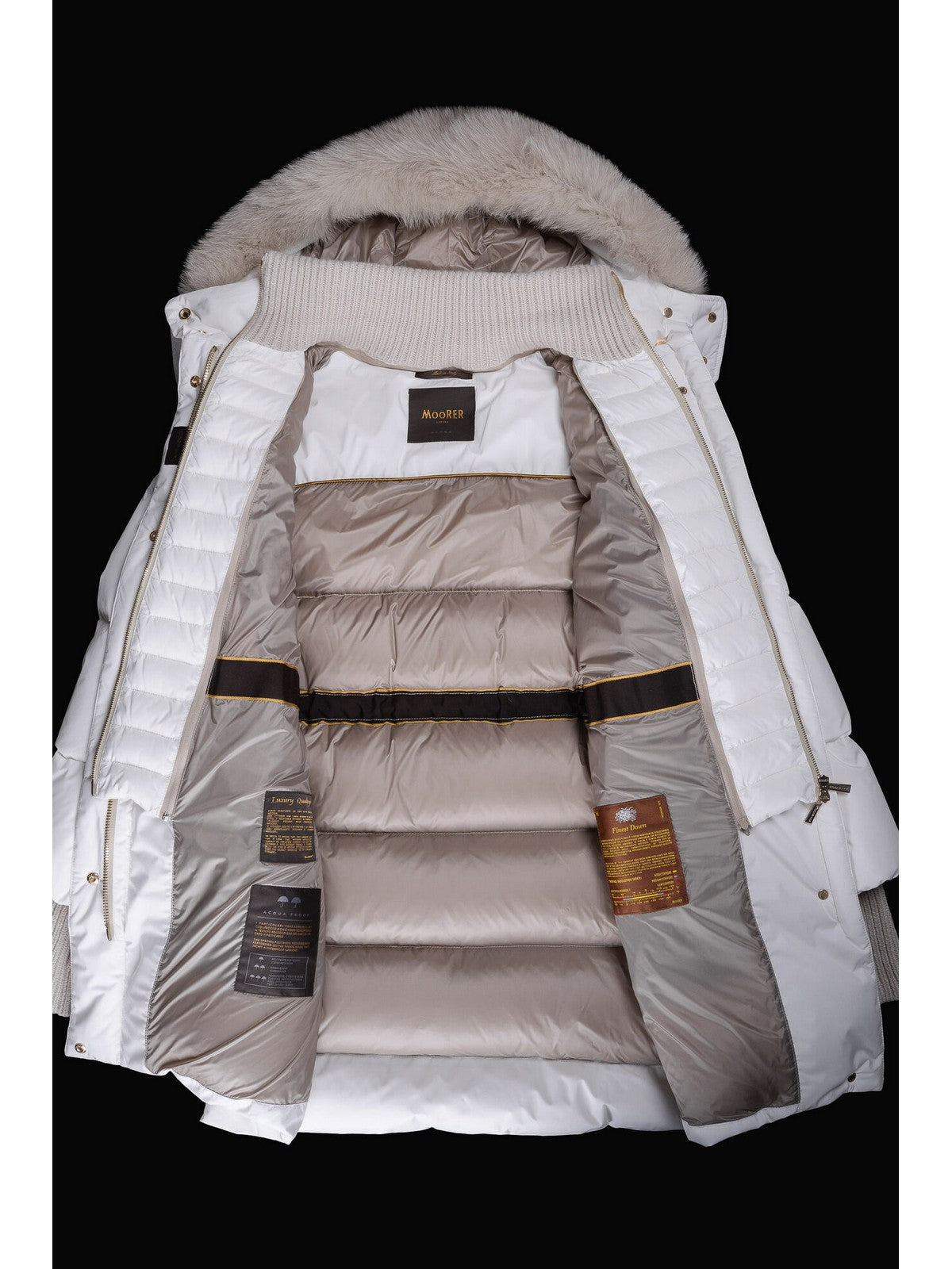 Moorer Duvet Frau Talassa-Stp Modgi300008 U0111 Weiß