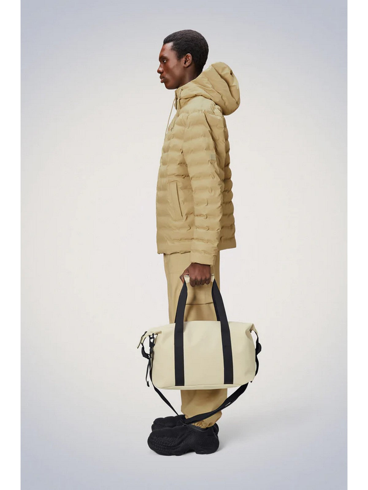 RAINS Valigie e Trolley Unisex adulto Hilo Weekend Bag Small W3 14220 26 Dune Beige gioboutiqueweb