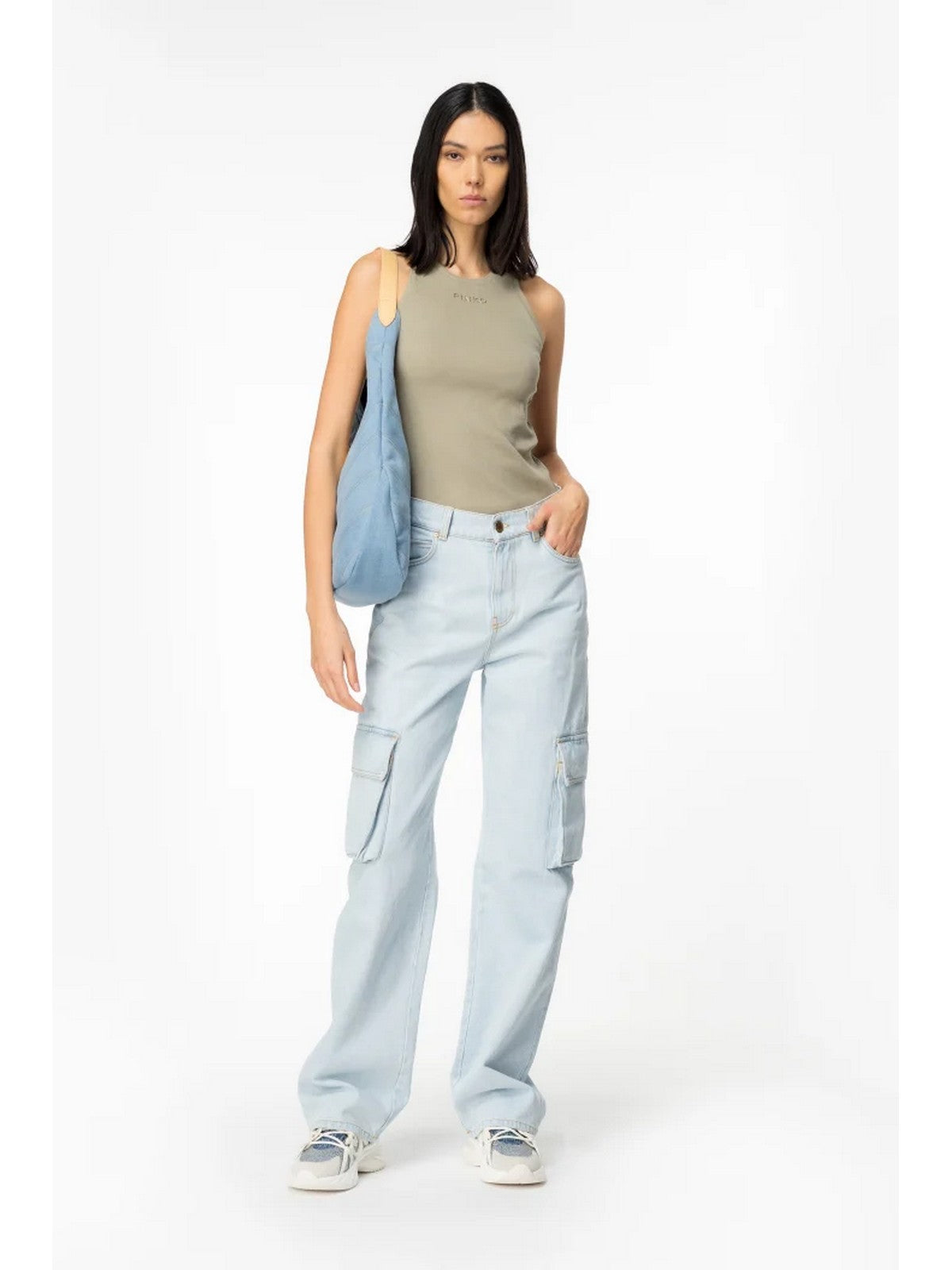 Pinko Tank Top distinto 100822-A15E U84 Verde