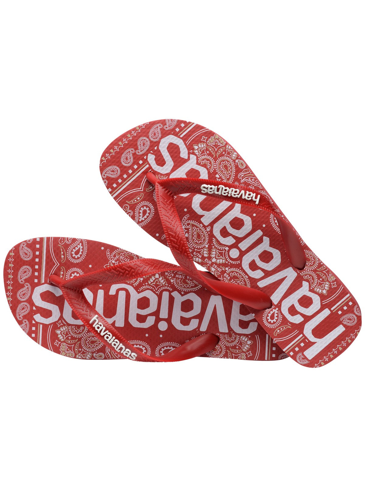 HAVAIANAS Infradito Unisex adulto Hav. Top logomania fashion 4148449.1440 Rosso gioboutiqueweb