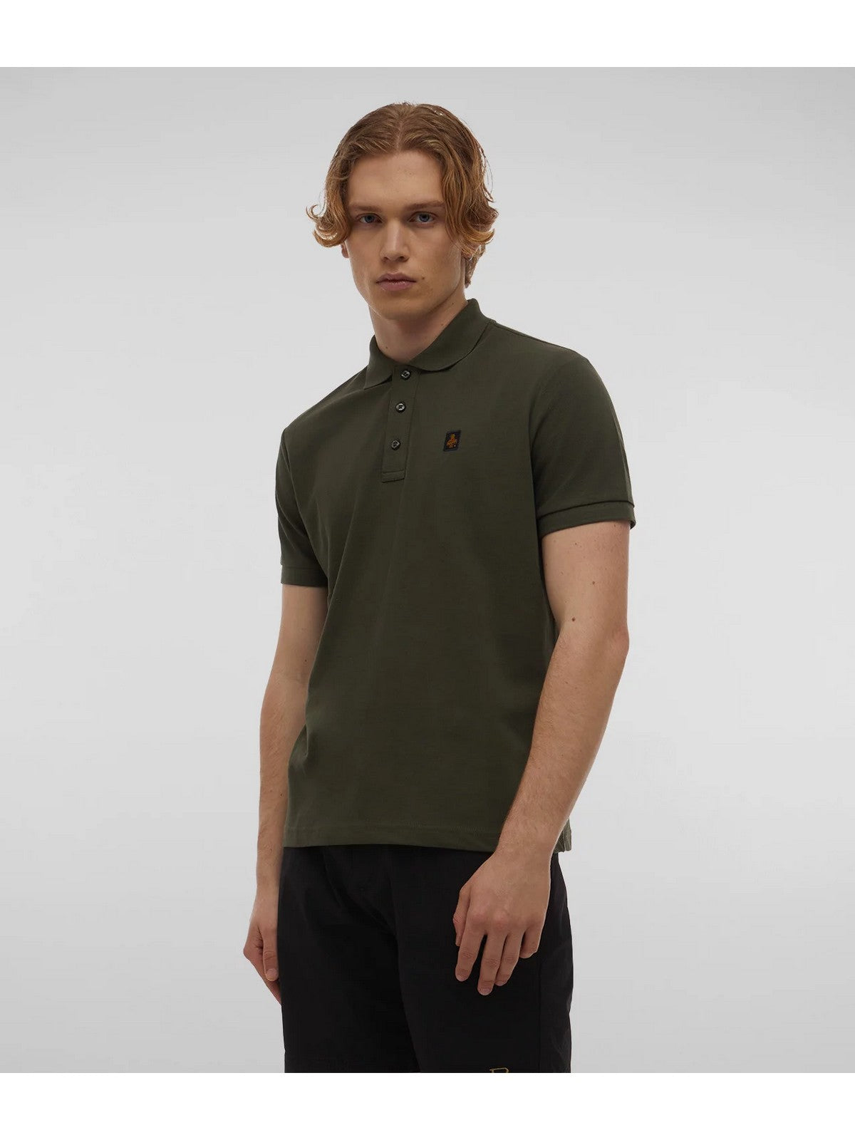 T-shirt Refrigiwear et poteau masculin Kurt T25900 PX9032 E03560 Green
