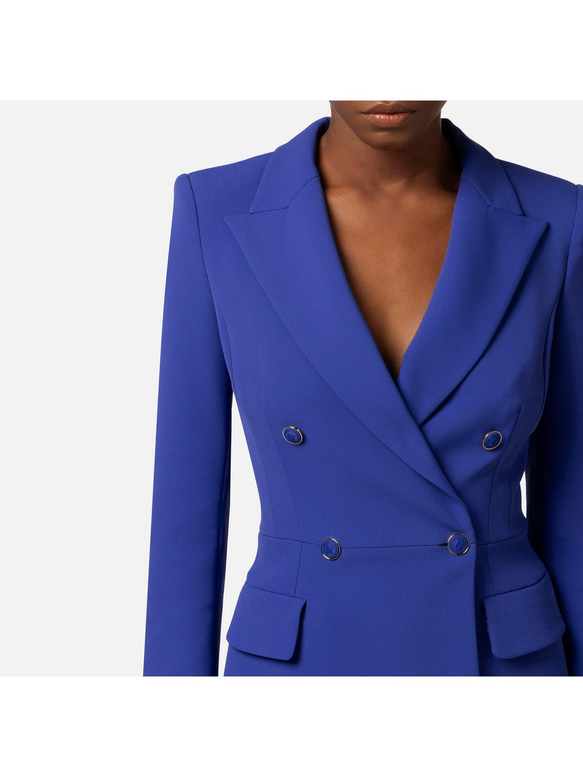 ELISABETTA FRANCHI Giacca Donna GI07341E2 828 Blu gioboutiqueweb
