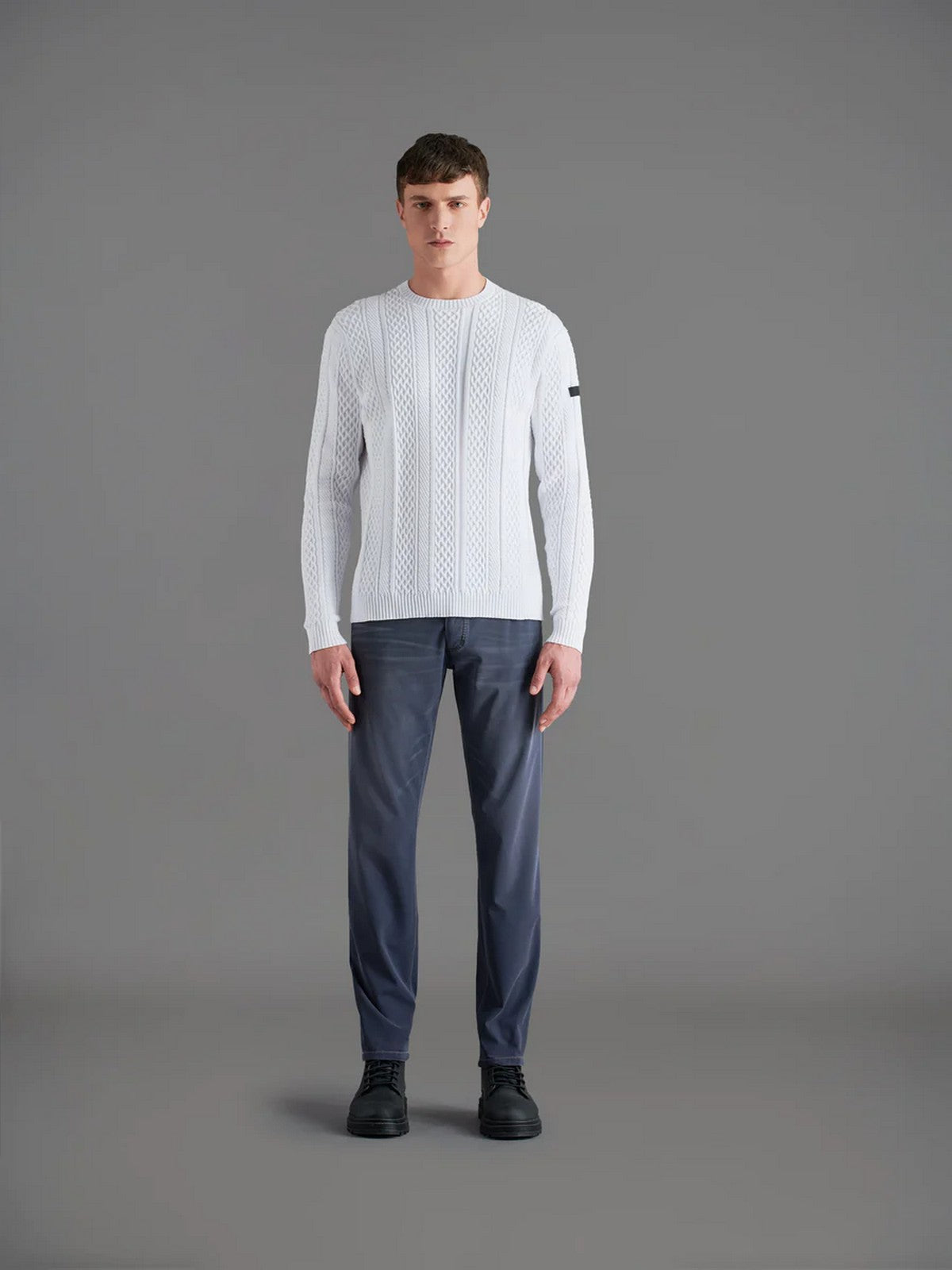 RRD Maglione Uomo W23145 08 Bianco gioboutiqueweb