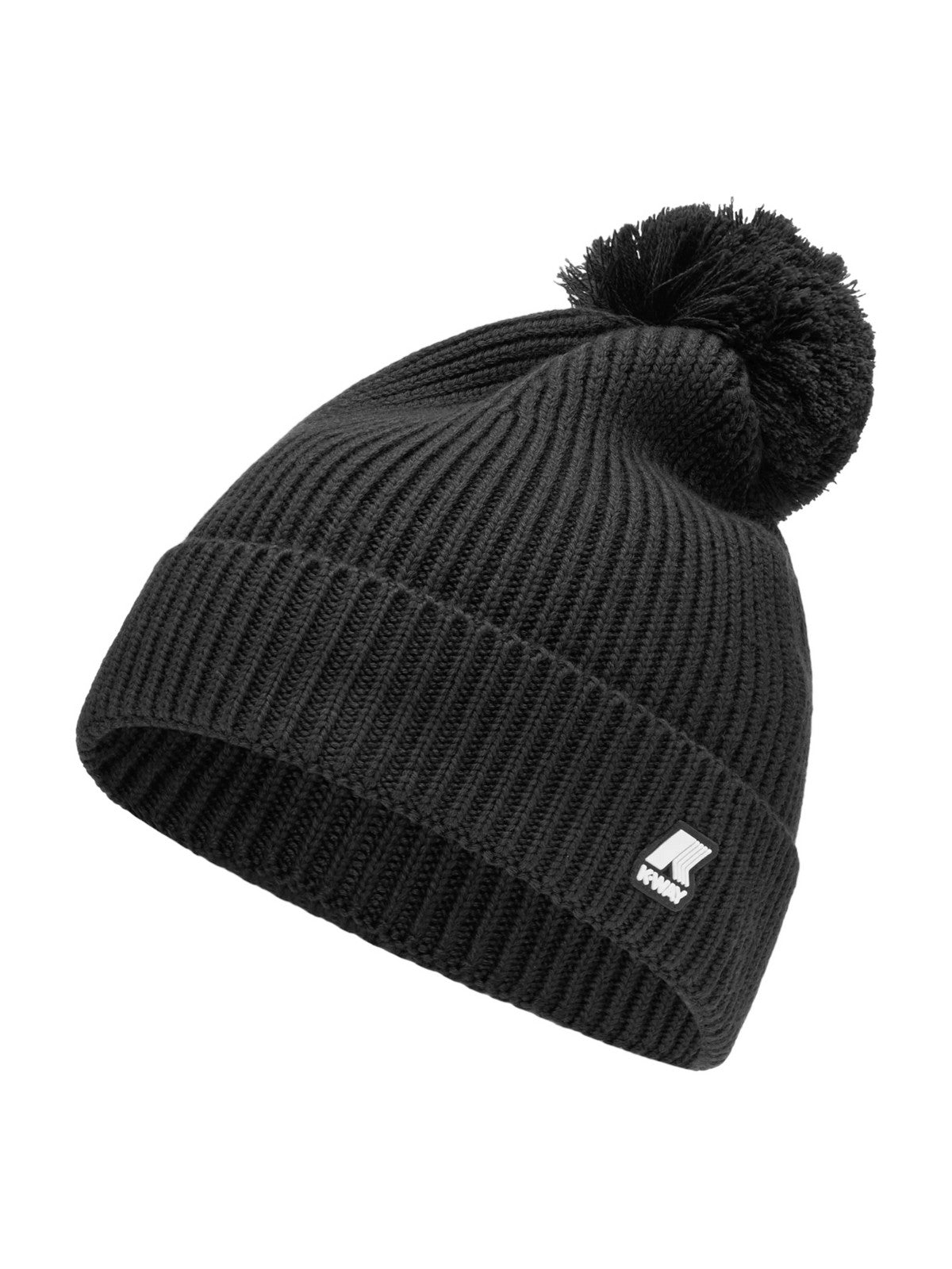 K-Way Adult Unisex Hat Vincienne Cardigan Stitch Wool K111fww Usy Nero