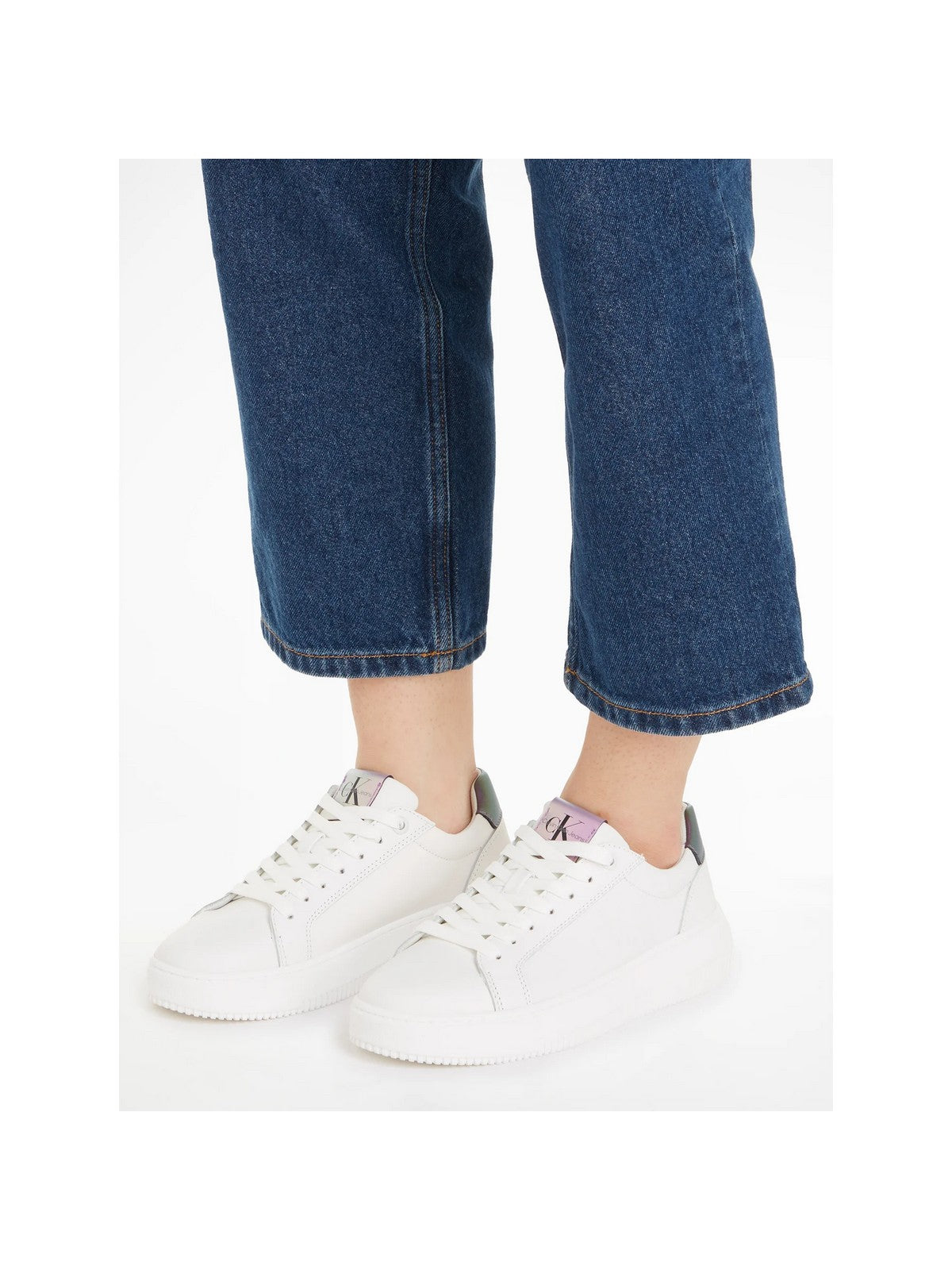 CALVIN KLEIN Sneaker Donna YW0YW01202 01W Bianco gioboutiqueweb