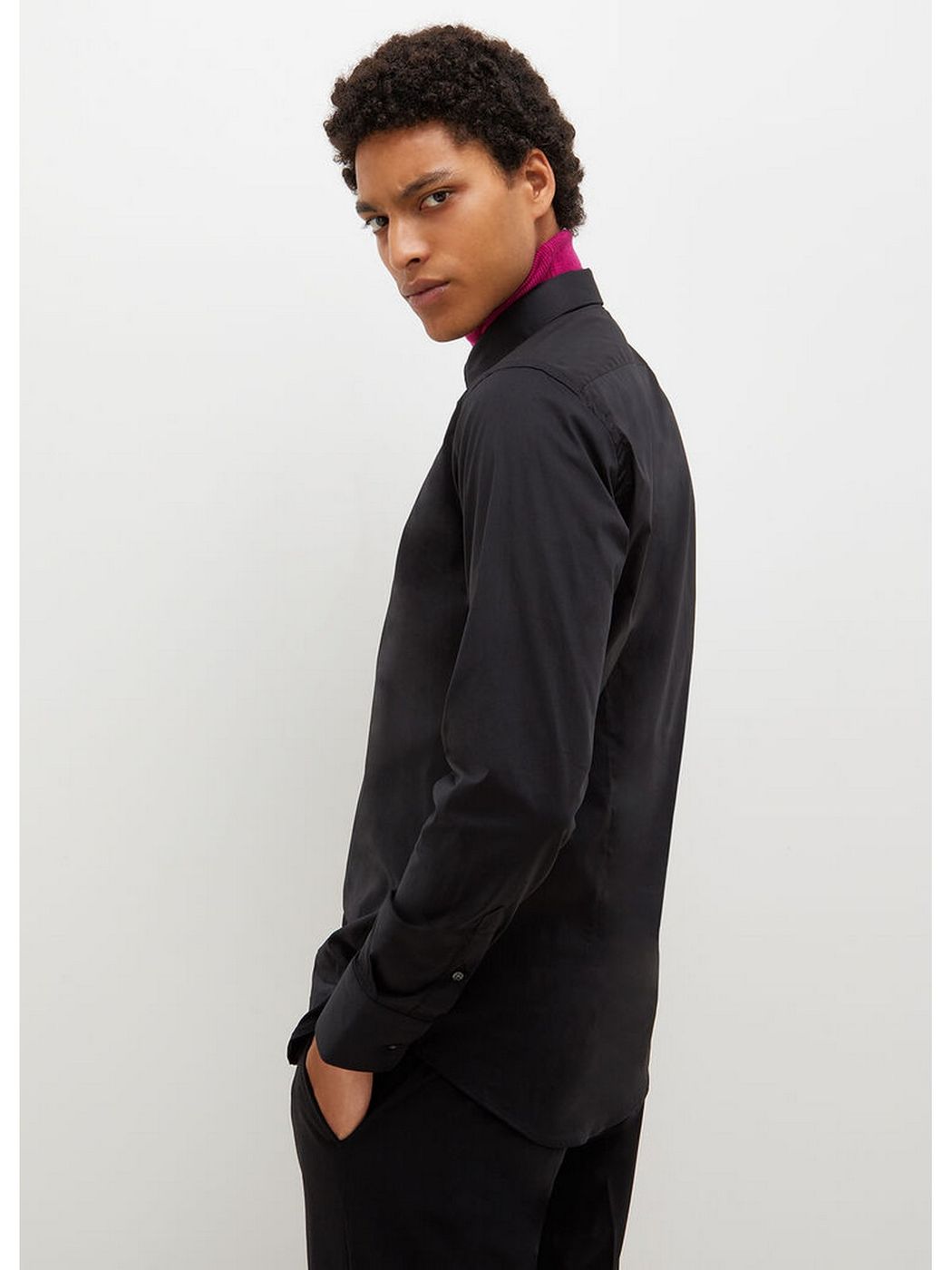 LIU JO UOMO Camicia Uomo M000P201MILANO 21 Nero