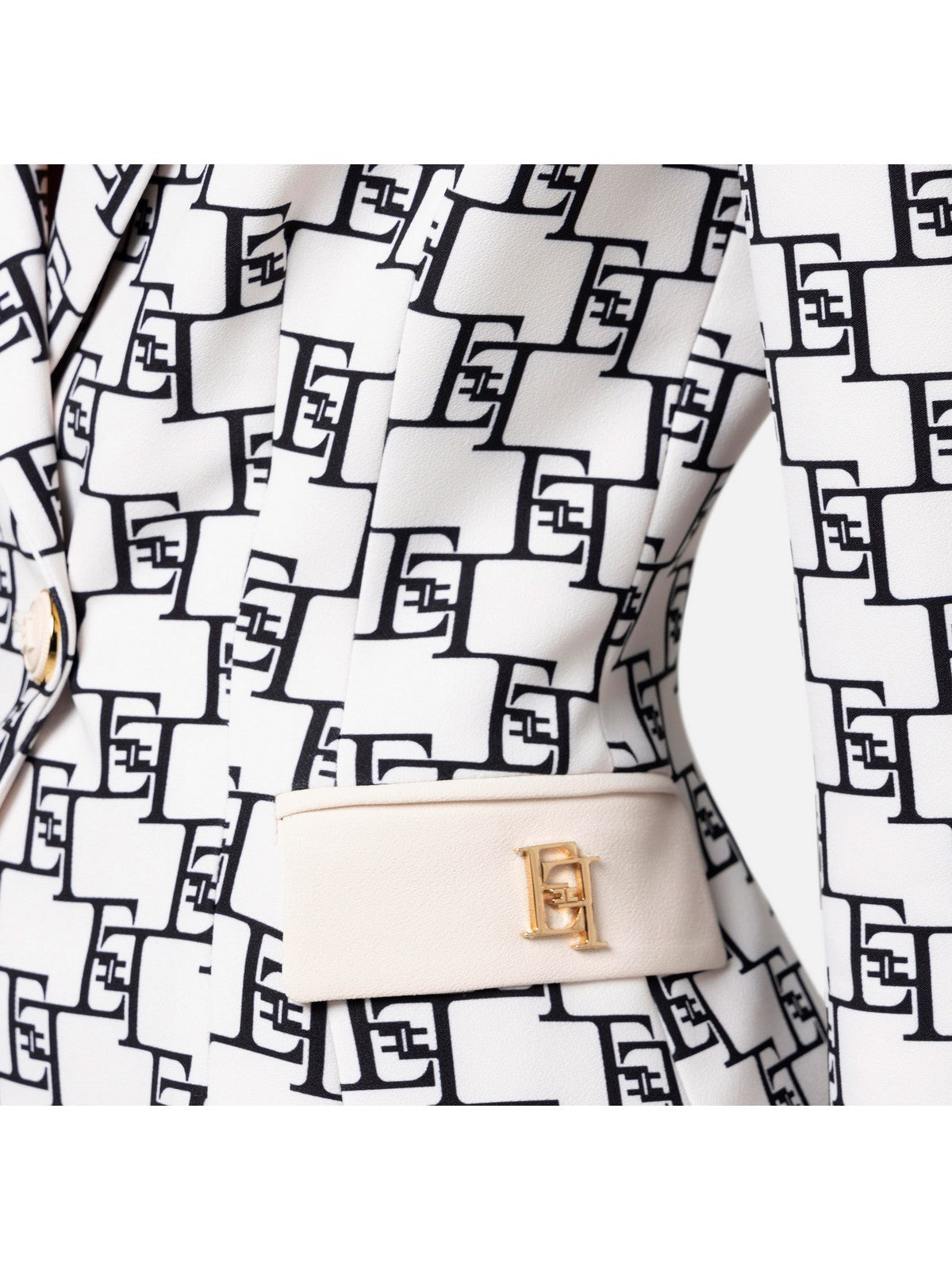 ELISABETTA FRANCHI Giacca Donna GIS6141E2 E84 Avorio gioboutiqueweb