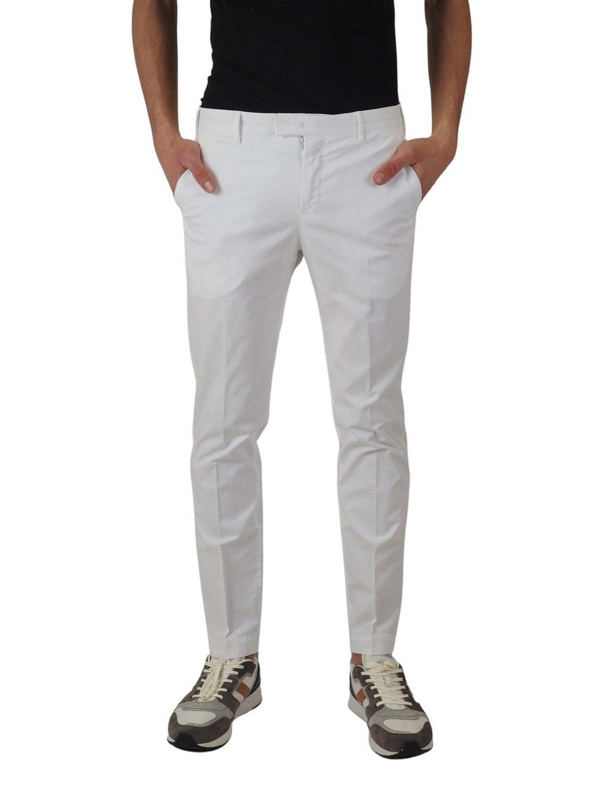 PT Torino Men's Pantalone Master Coatmaz00CL1 NU35 Y010 White