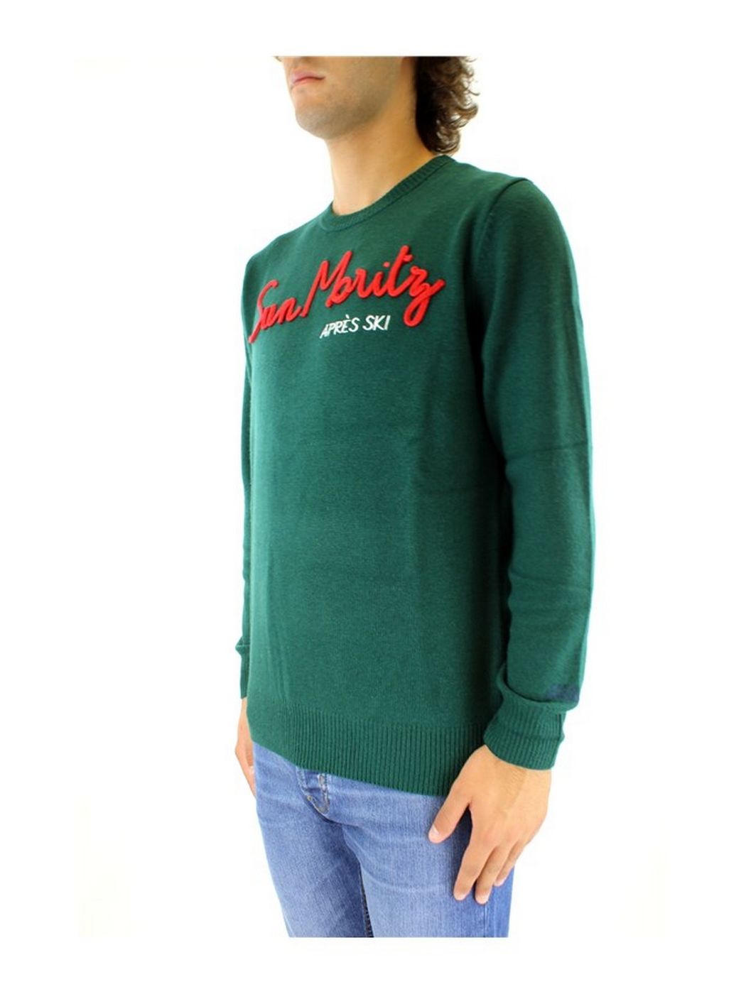Mc2 Saint Barth Men's sweater HERON 01416C Verde