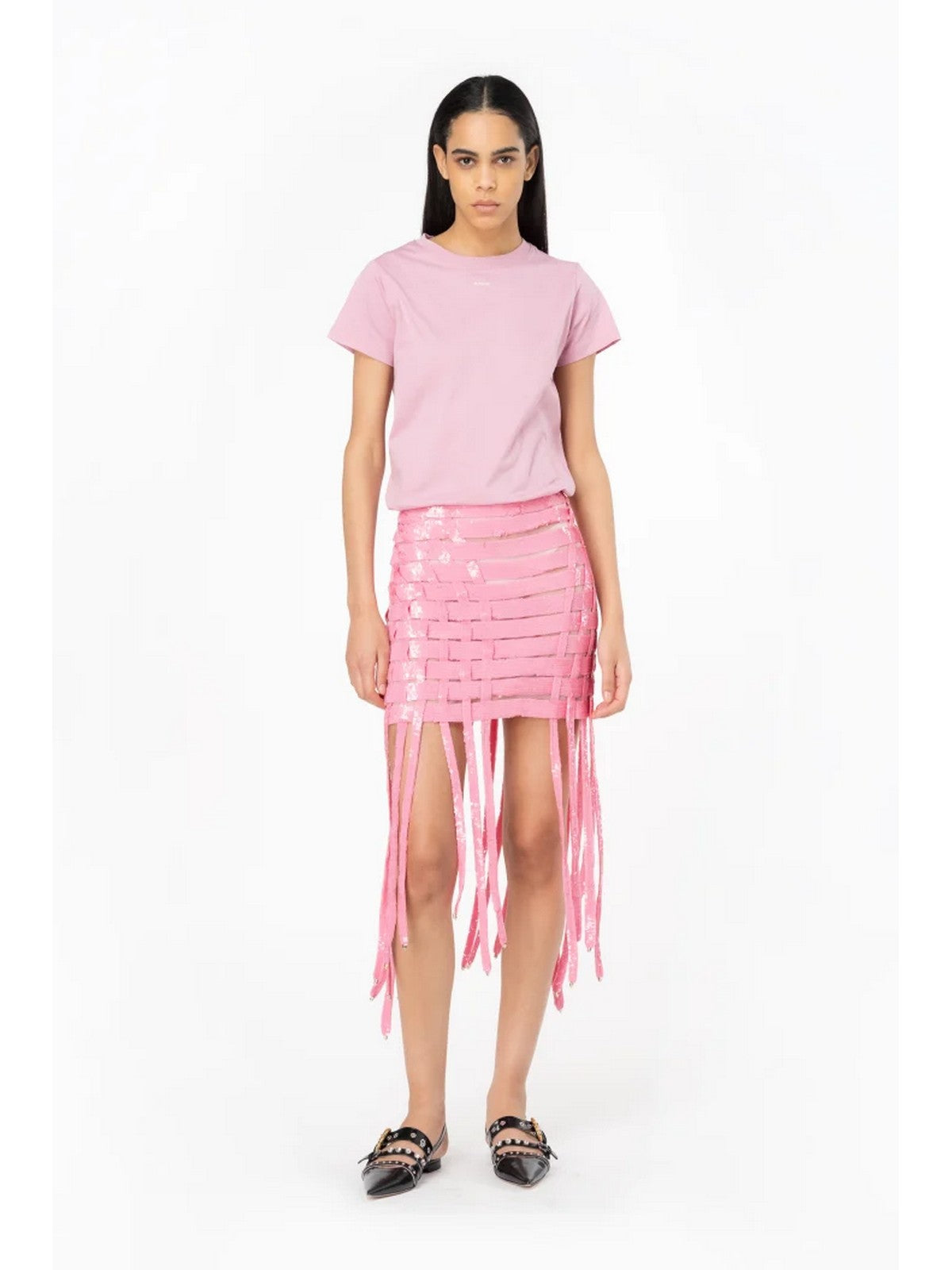 PINKO T-Shirt e Polo Donna Basico 100373-A1N8 N98 Rosa gioboutiqueweb