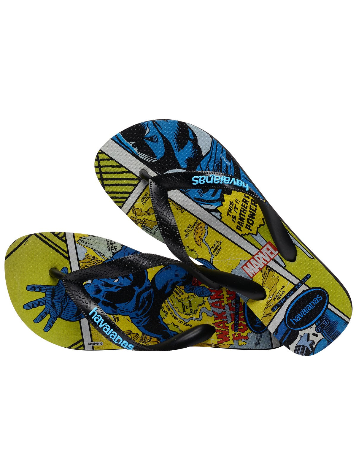 HAVAIANAS Infradito Unisex adulto Hav. Top marvel 4147012.1069 Nero gioboutiqueweb