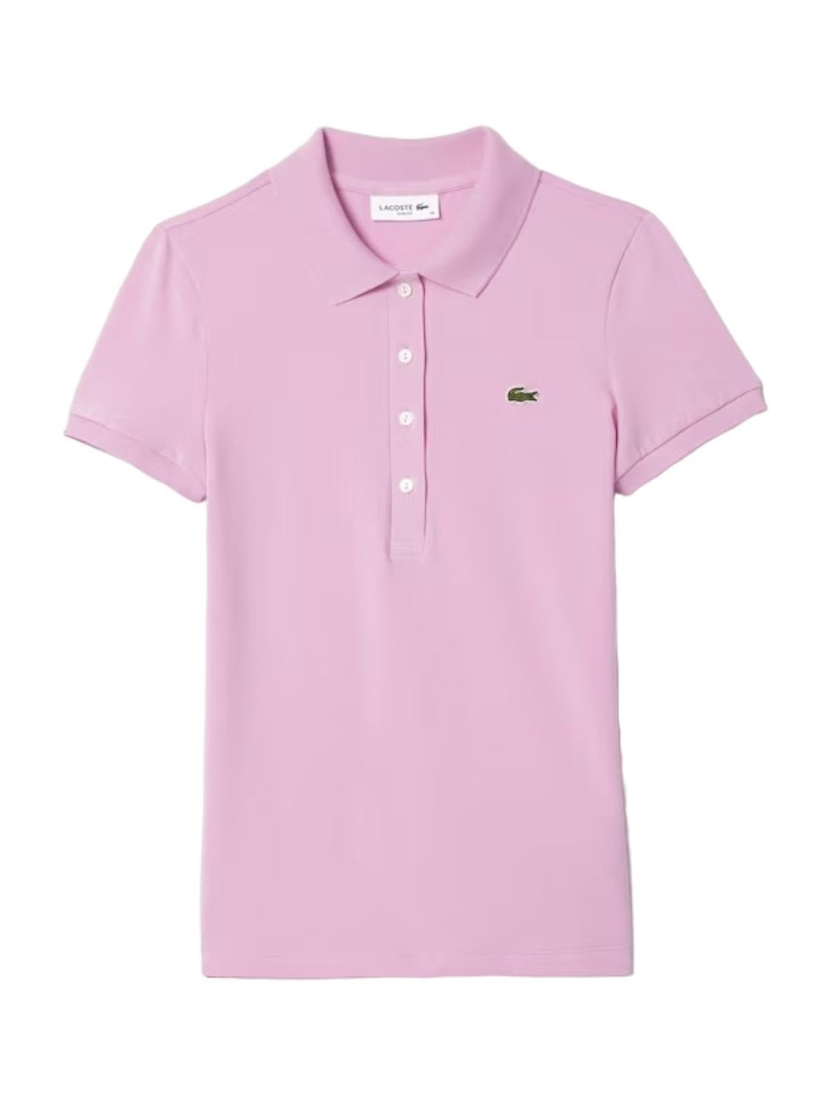 Lacoste T-shirt and pole Women DF3443 IXV Rosa