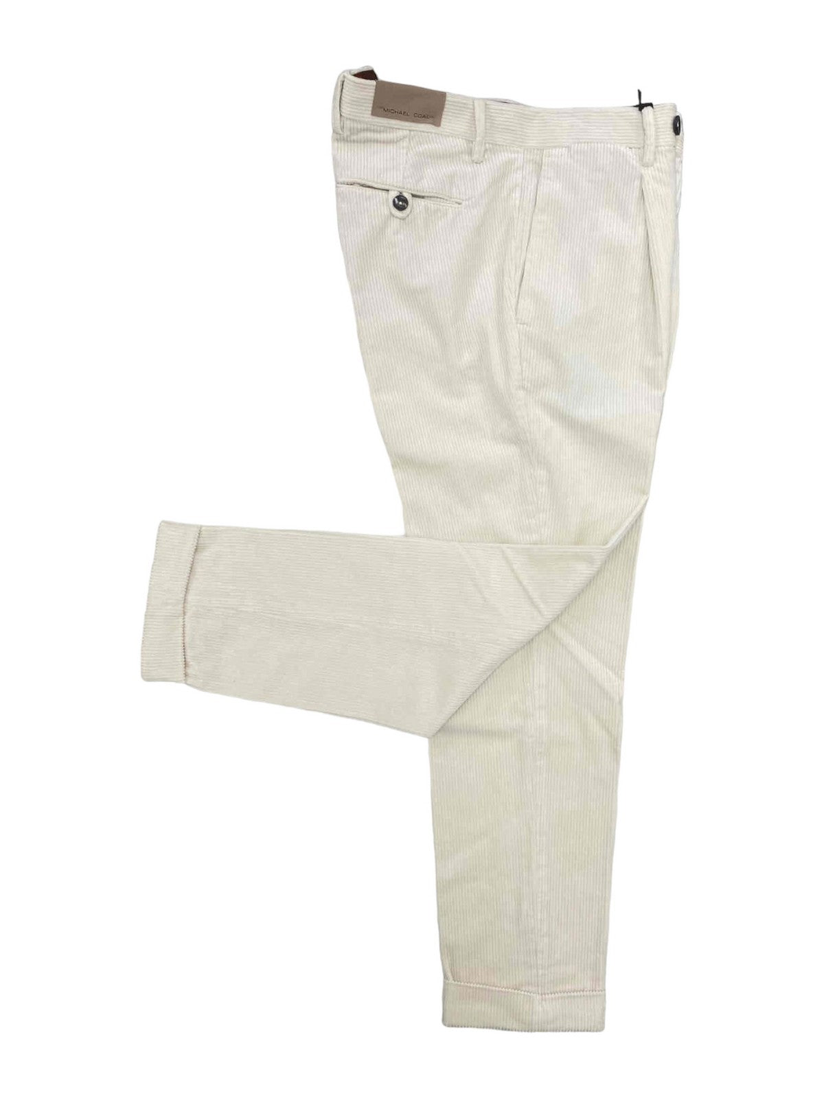 MICHAEL COAL Pantalone Uomo MCFRK3588F23C 009 Bianco