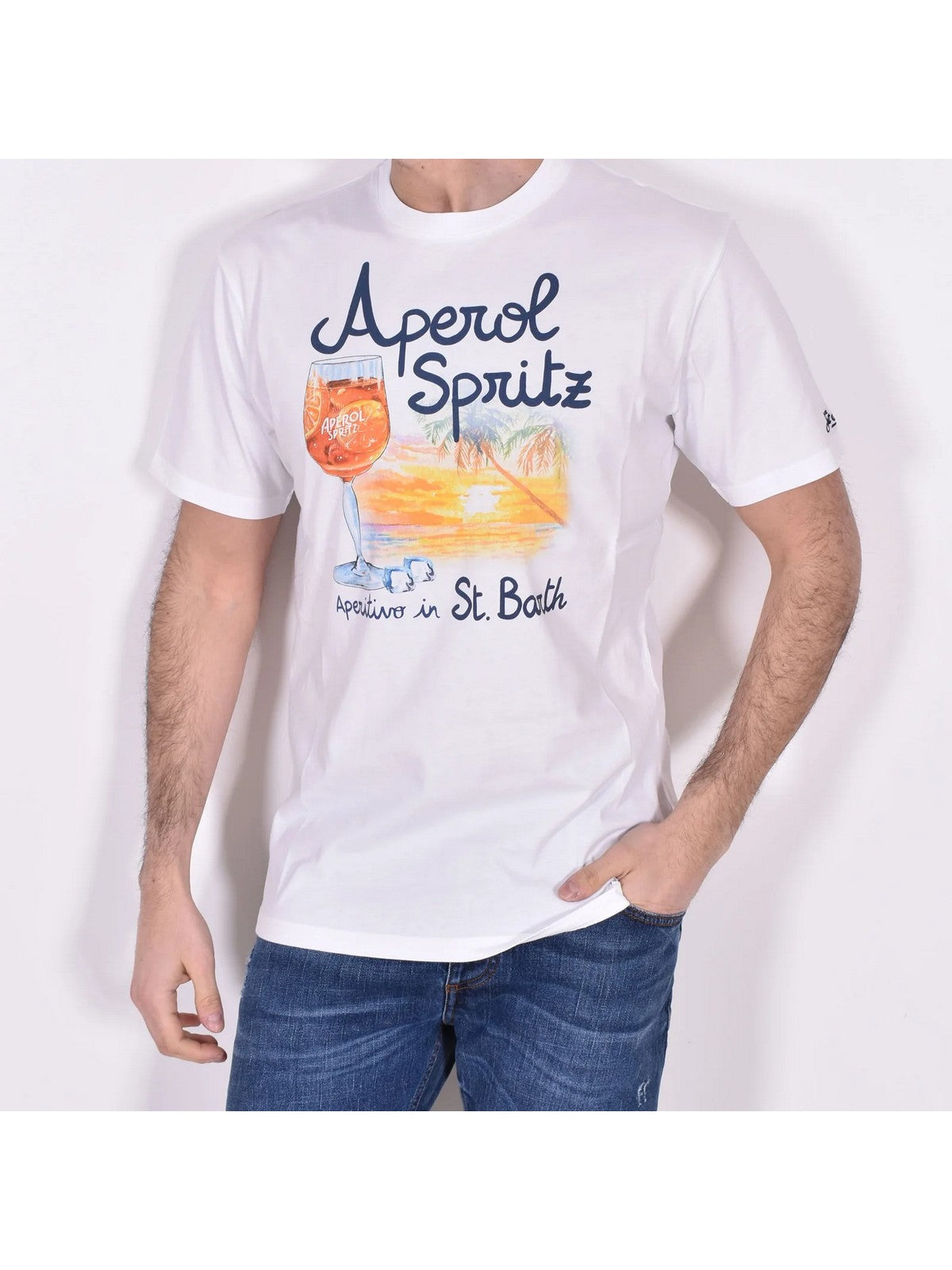 Mc2 Saint Barth T-shirt and Polo Men Tshirt Man 06243D White