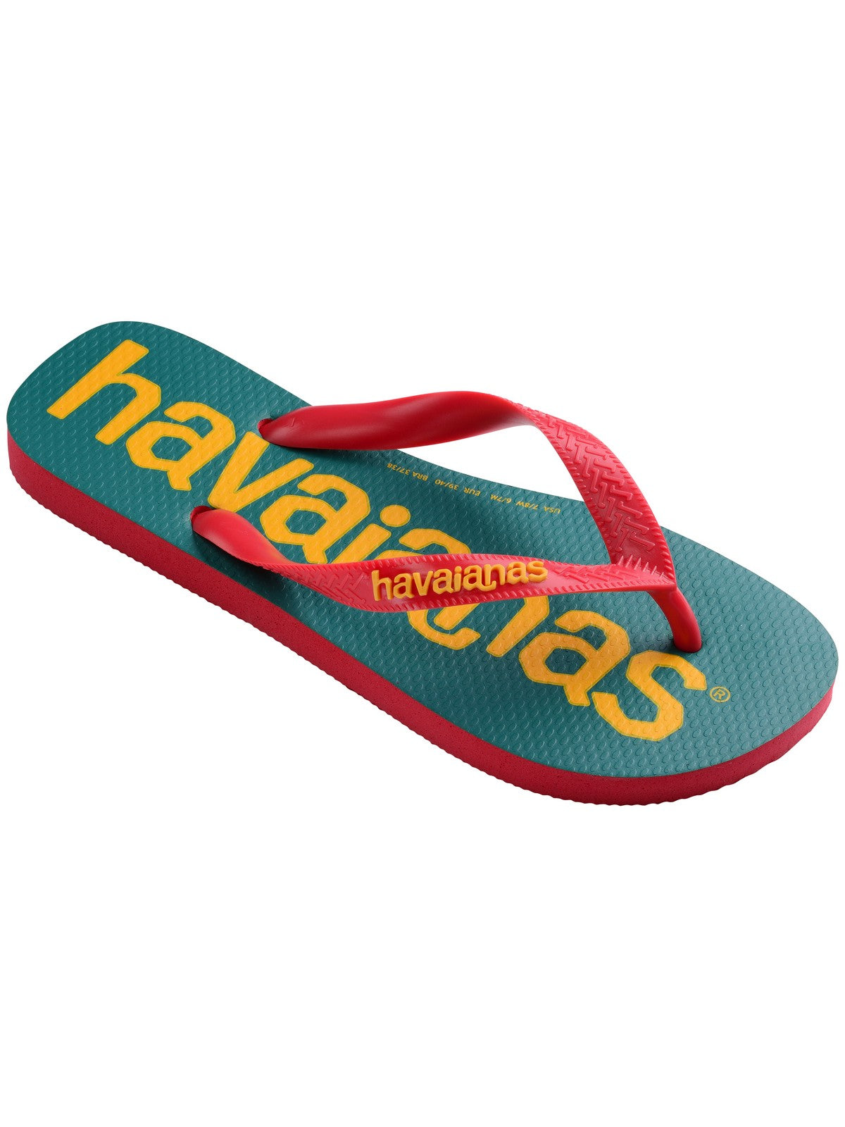 HAVAIANAS Infradito Unisex adulto Hav. Top logomania 2 4145741.7797 Rosso gioboutiqueweb