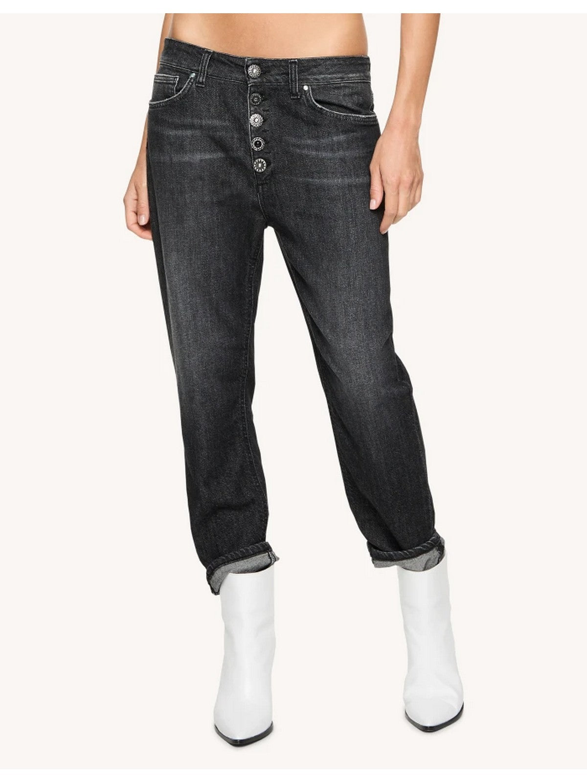 DONDUP Jeans Frau Koons Juwel DP268B DF0276D HA7 999 Schwarz