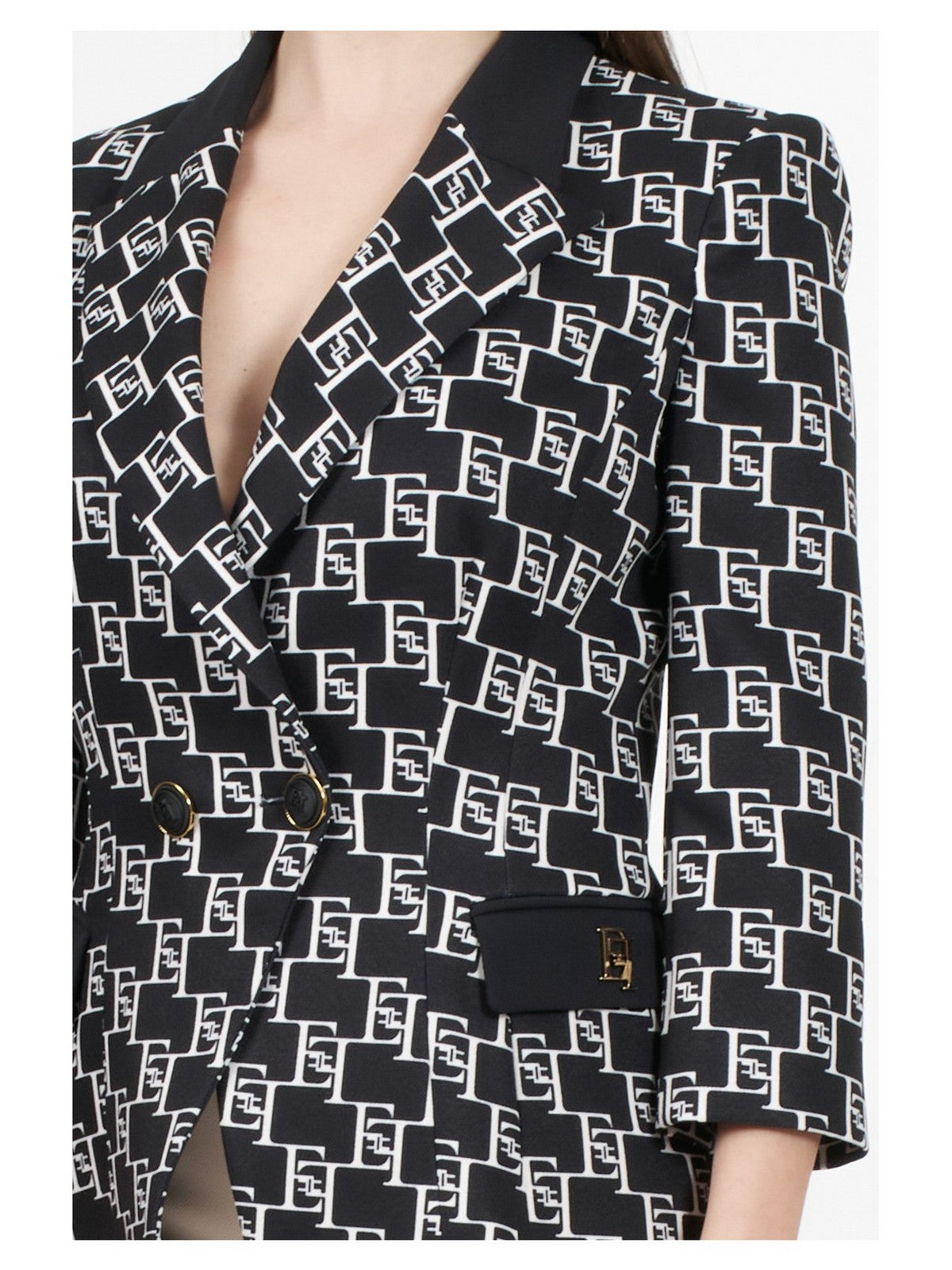 ELISABETTA FRANCHI Giacca Donna GIS6141E2 685 Nero