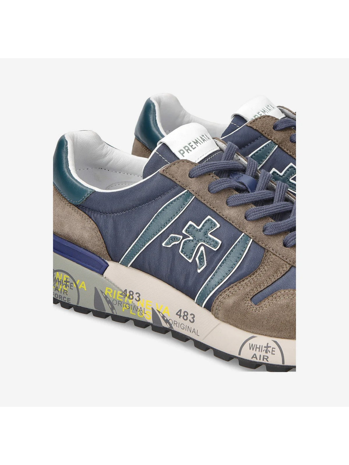 PREMIATA Sneaker Uomo LANDER VAR 6400 Blu gioboutiqueweb
