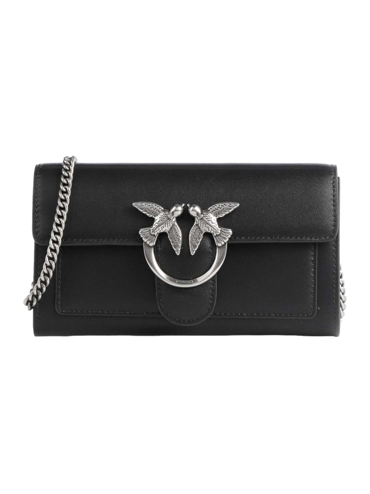 PINKO Portafoglio Donna Love one wallet 100062-A0F1 Z99O Nero gioboutiqueweb