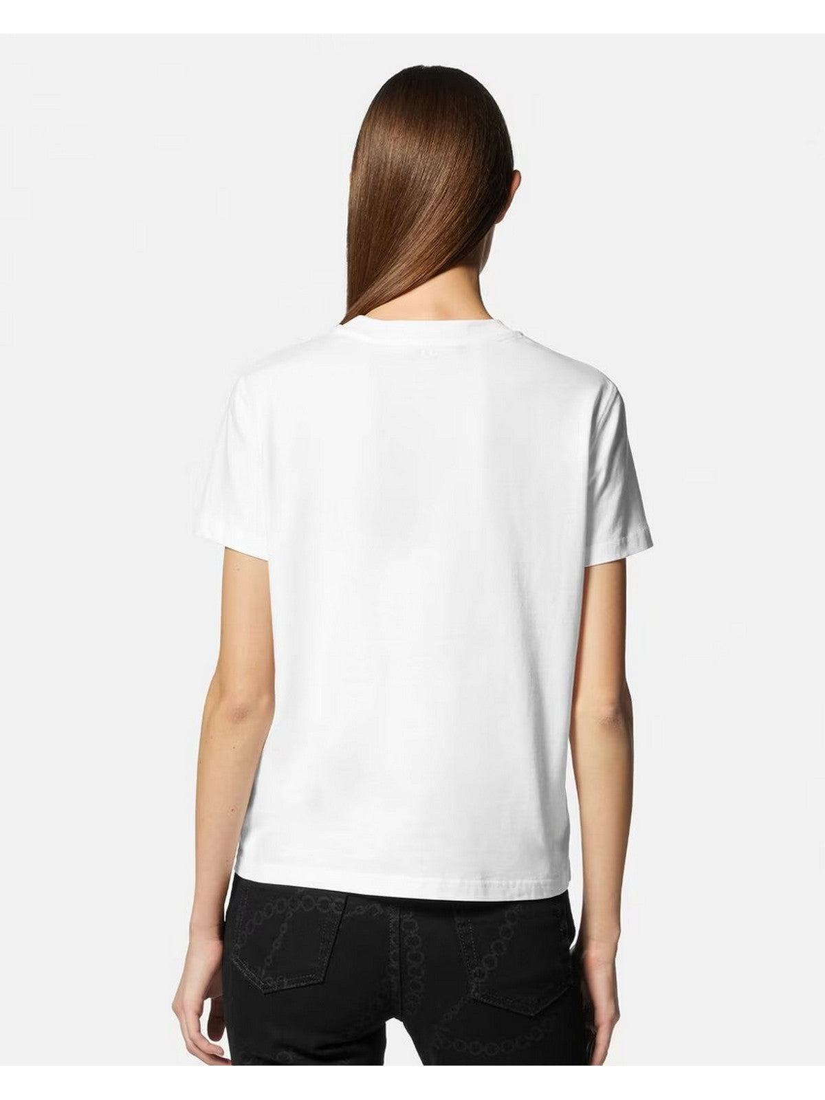 VERSACE JEANS COUTURE T-Shirt e Polo Donna 75HAHF07 CJ00F G03 Bianco gioboutiqueweb