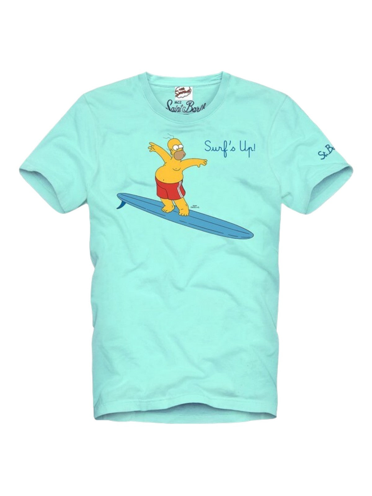 Mc2 Saint Barth T-shirt and Tshirt Man 00139d blue pole