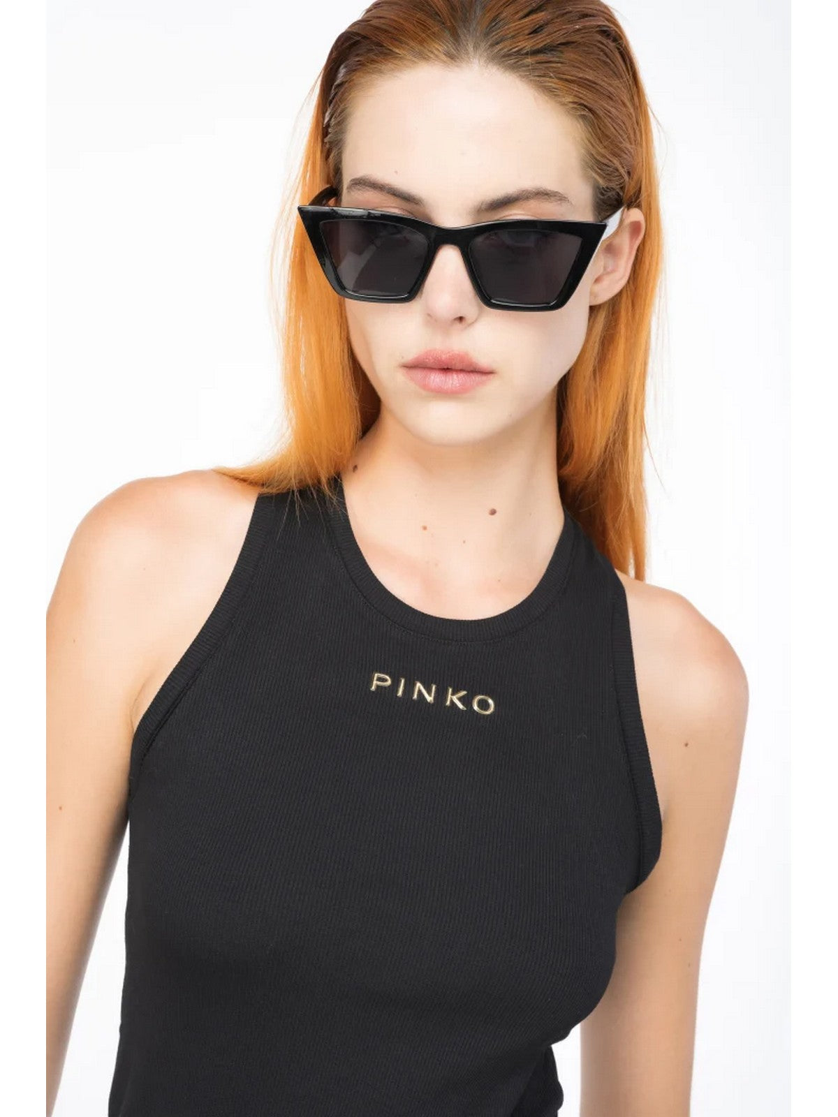 PINKO Canotta Donna Distinto 100822-A15E Z99 Nero gioboutiqueweb