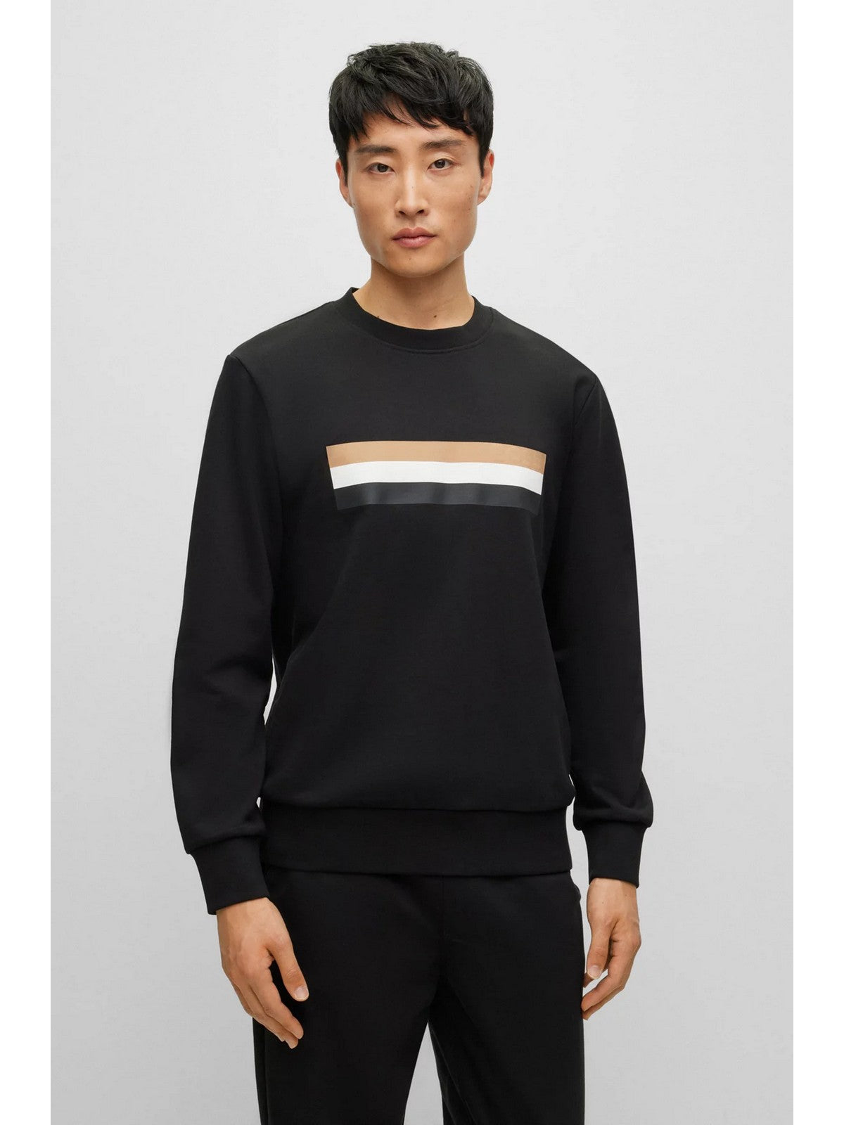 HUGO BOSS Felpa Uomo 50501498 001 Nero gioboutiqueweb