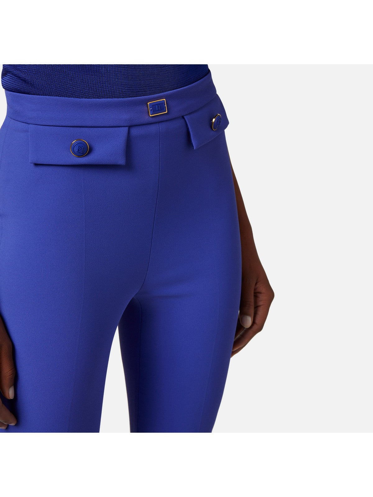 ELISABETTA FRANCHI Pantalone Donna PA02841E2 828 Blu gioboutiqueweb