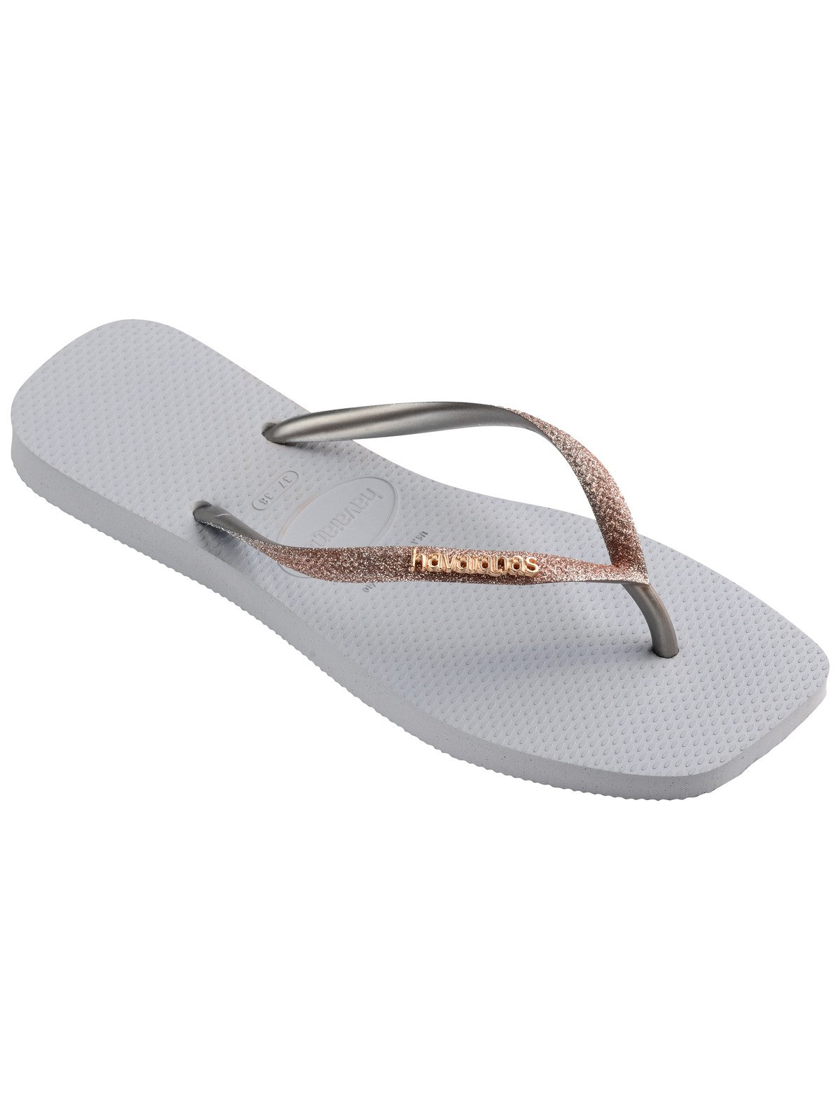 HAVAIANAS Ciabatta Donna Hav. Square glitter 4148102.3498 Grigio gioboutiqueweb