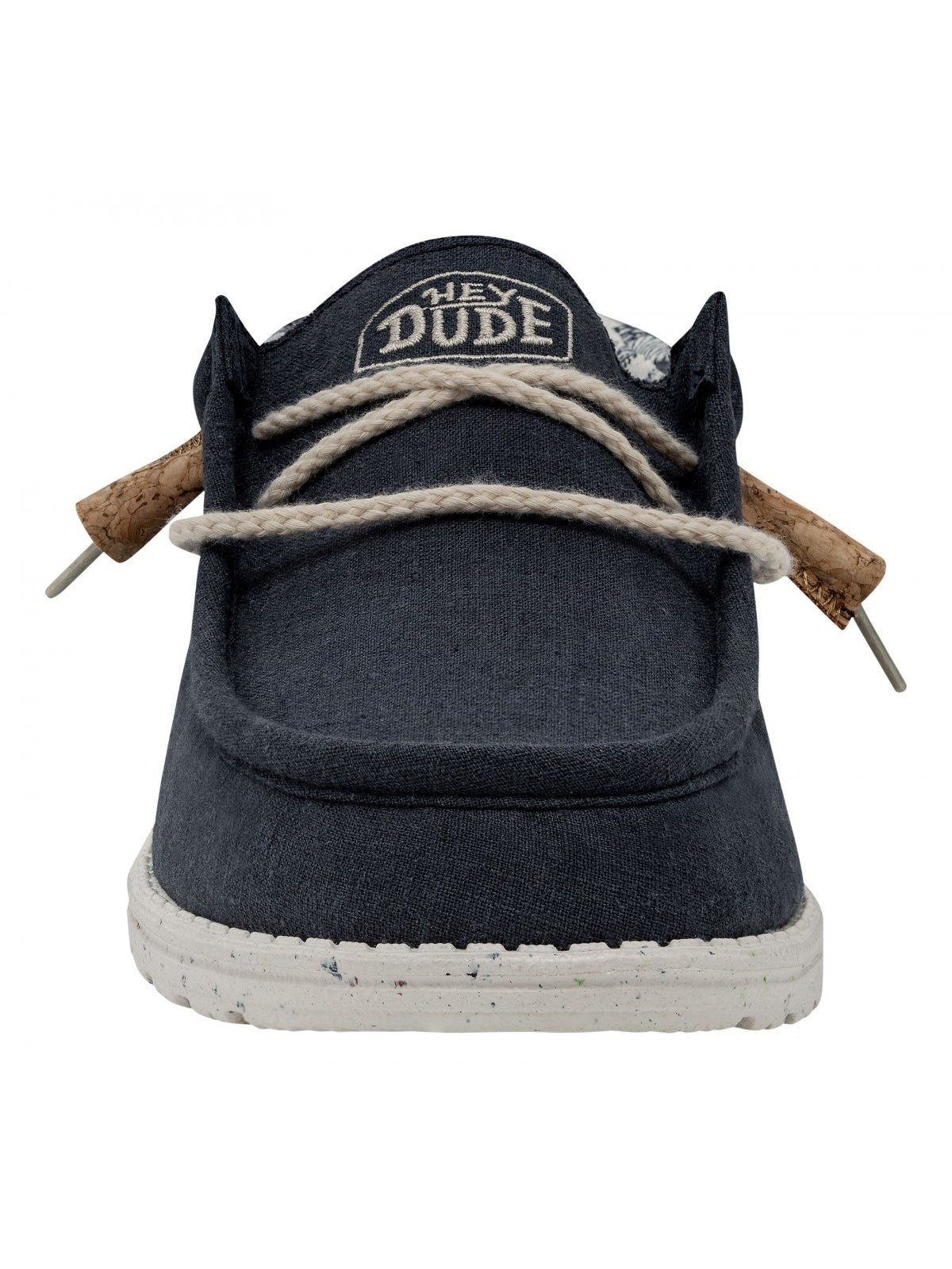 DUDE Mocassino Uomo Wally linen natural HD.40015 410 Blu gioboutiqueweb