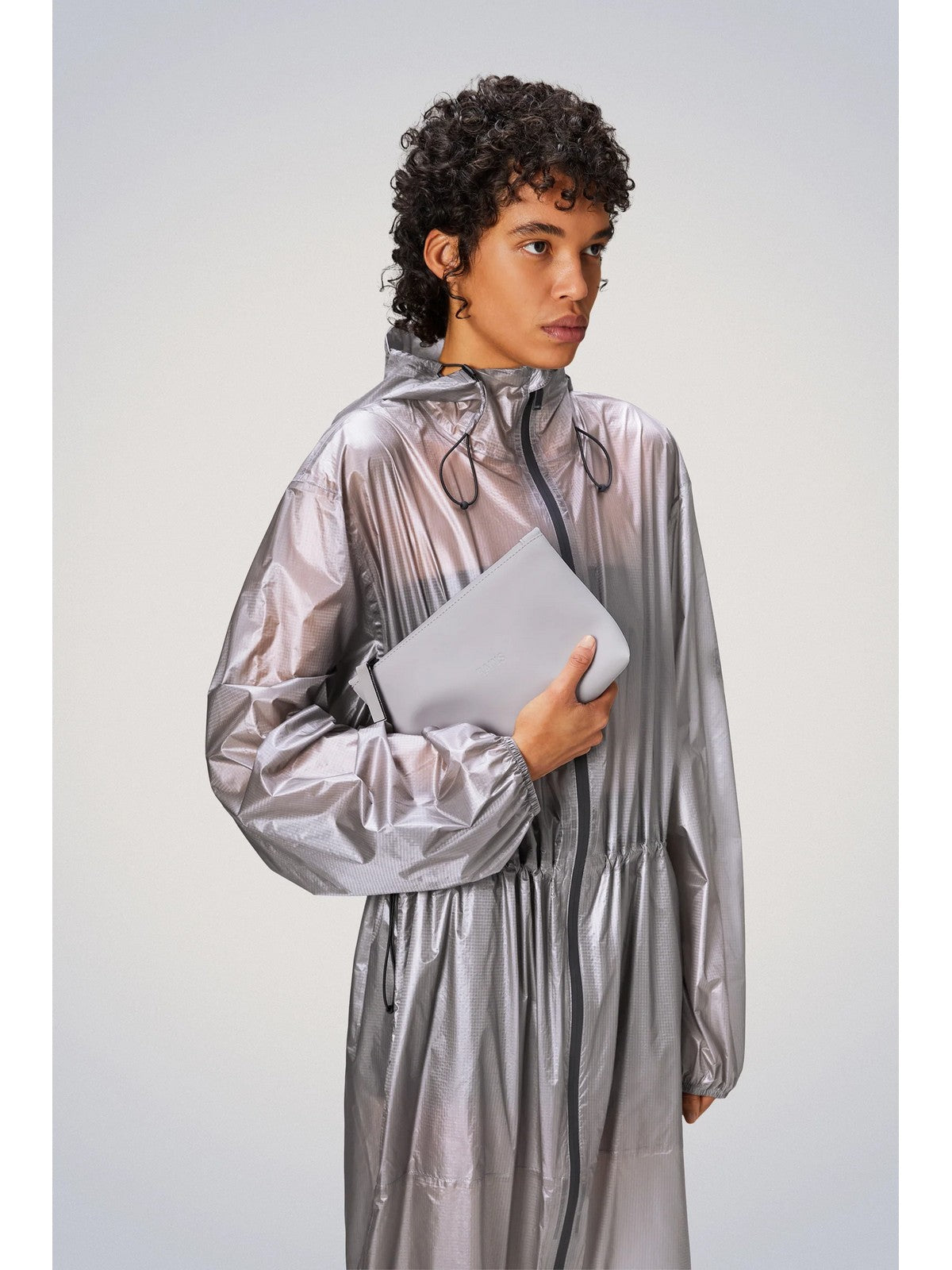 Sac d'embrayage de pluies Unisexe Sac cosmétique adulte W3 15600 11 FLINT GREY