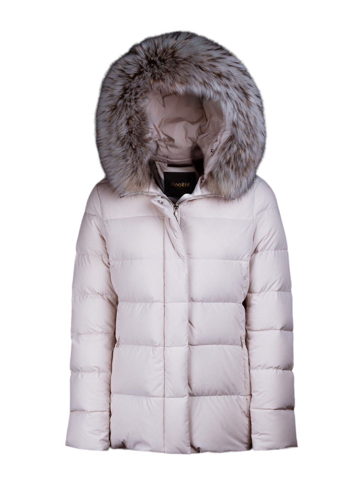 Moorer Piumino Frau Kilie-Fur-Knodgi100891 U0119 Elfenbein