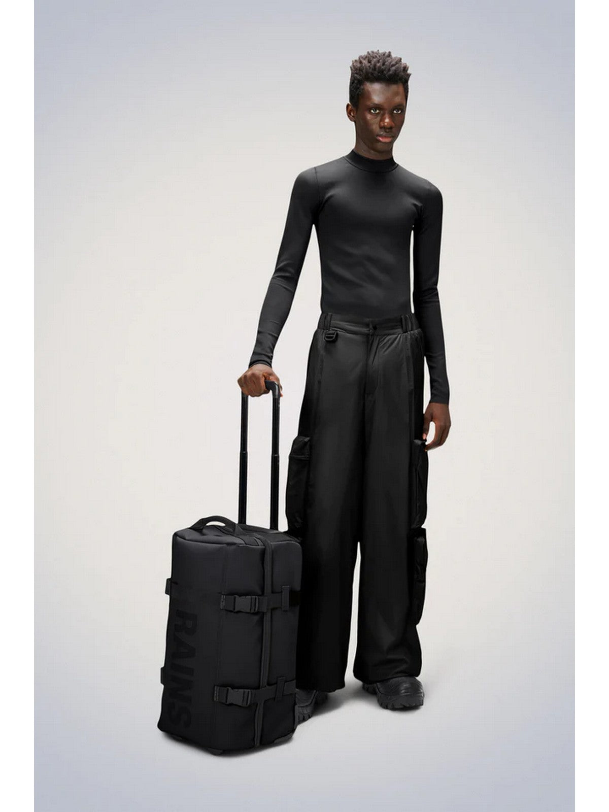 RAINS Valigie e Trolley Unisex adulto Texel Cabin Bag W3 13460 01 Black Nero gioboutiqueweb