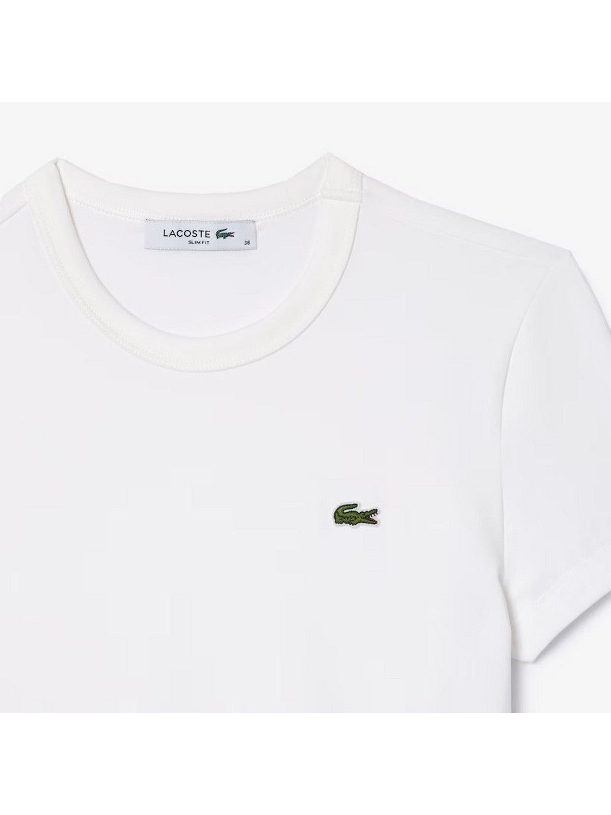 T-shirt de lacoste et femme Pole TF7218 001 Blanc