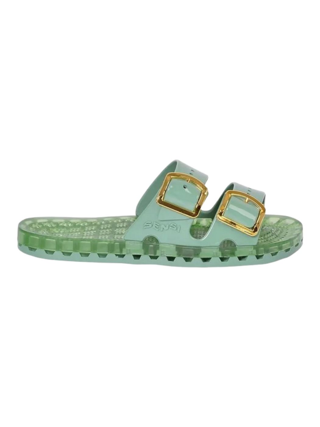 SENSI Ciabatta Donna La jolla flamingo 4151/FL 350 Verde gioboutiqueweb