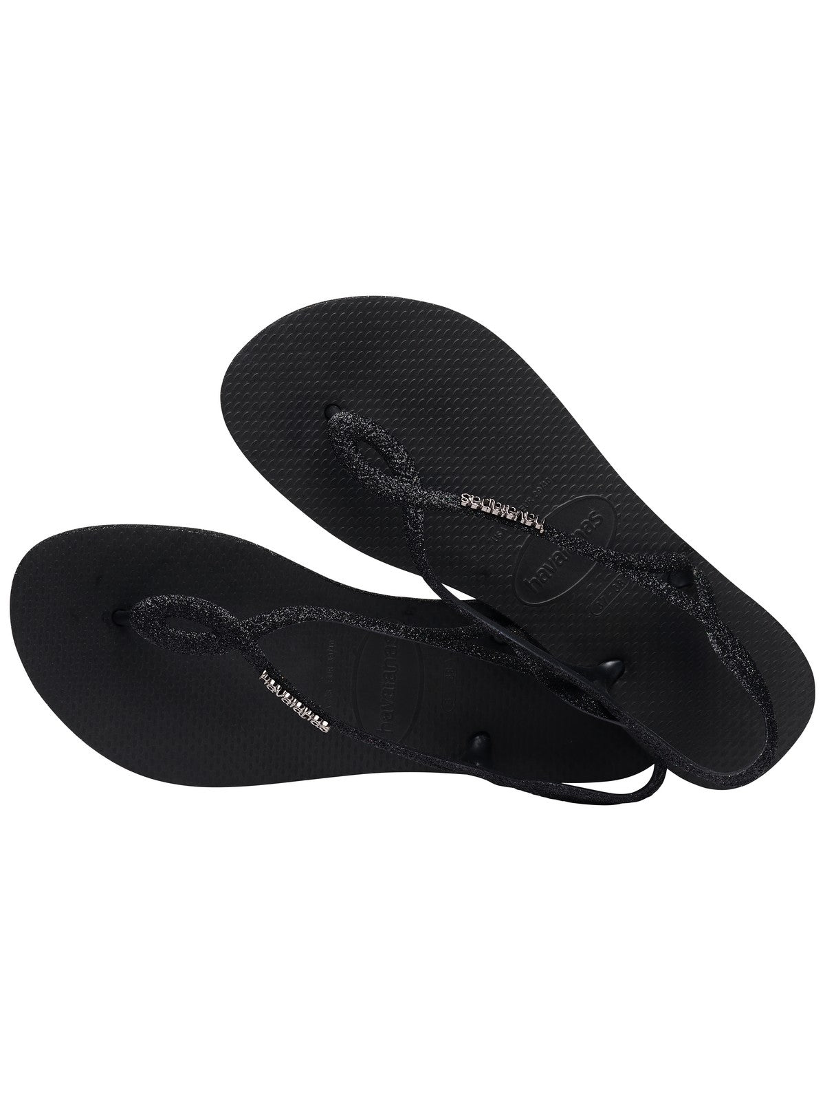 HAVAIANAS Infradito Donna Hav. Luna Sparkle 4148065.0090 Nero gioboutiqueweb