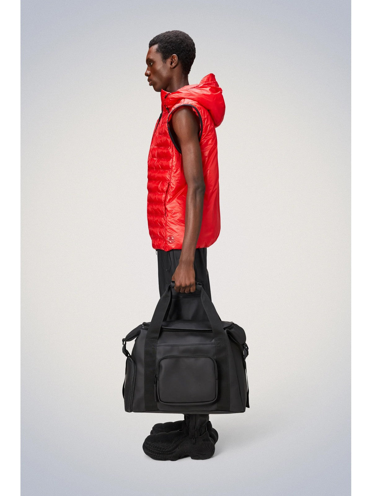 RAINS Borsa Unisex adulto Texel Kit Bag Large W3 14810 01 Black Nero