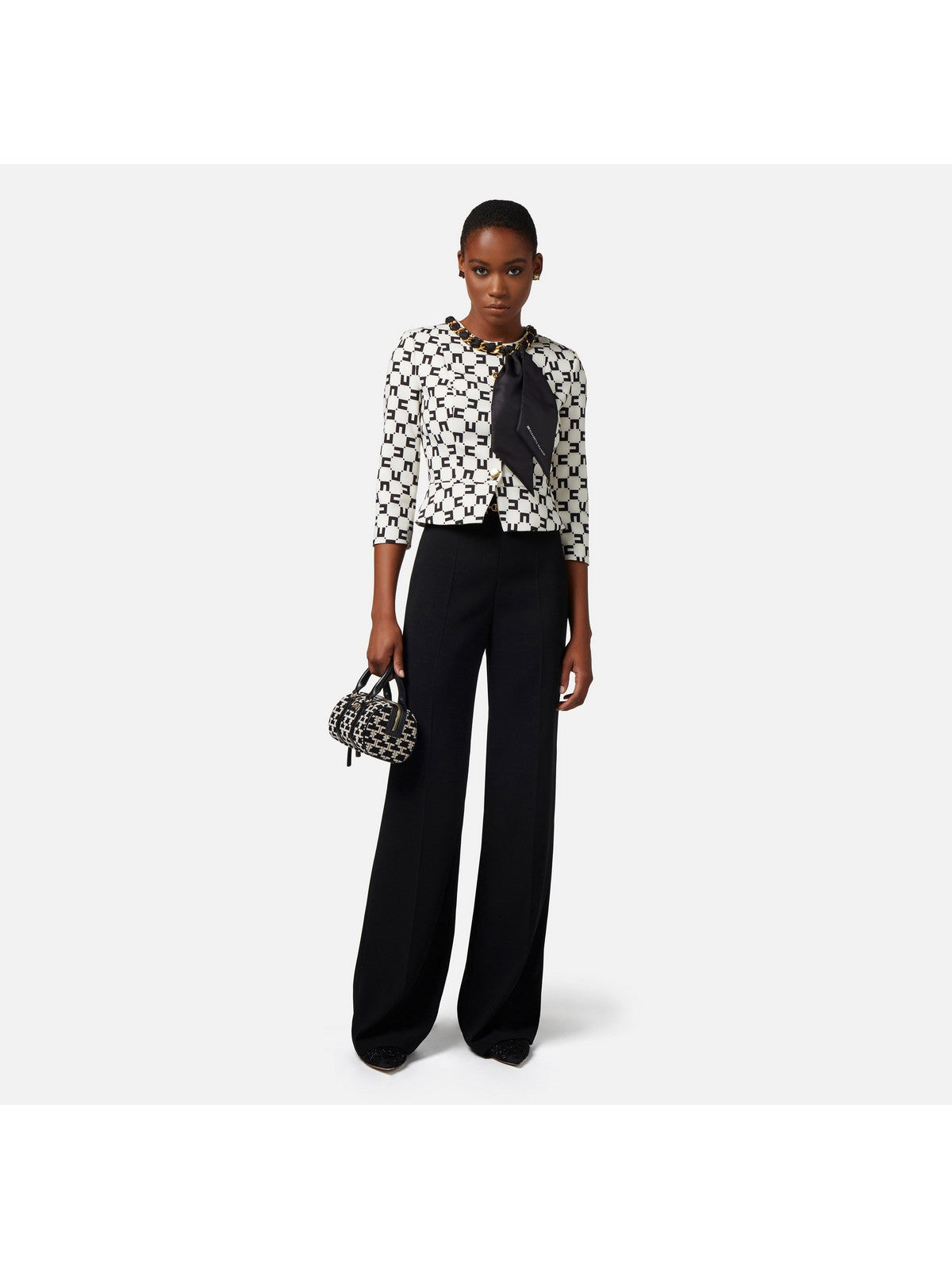 ELISABETTA FRANCHI Giacca Donna GIS7041E2 E84 Avorio