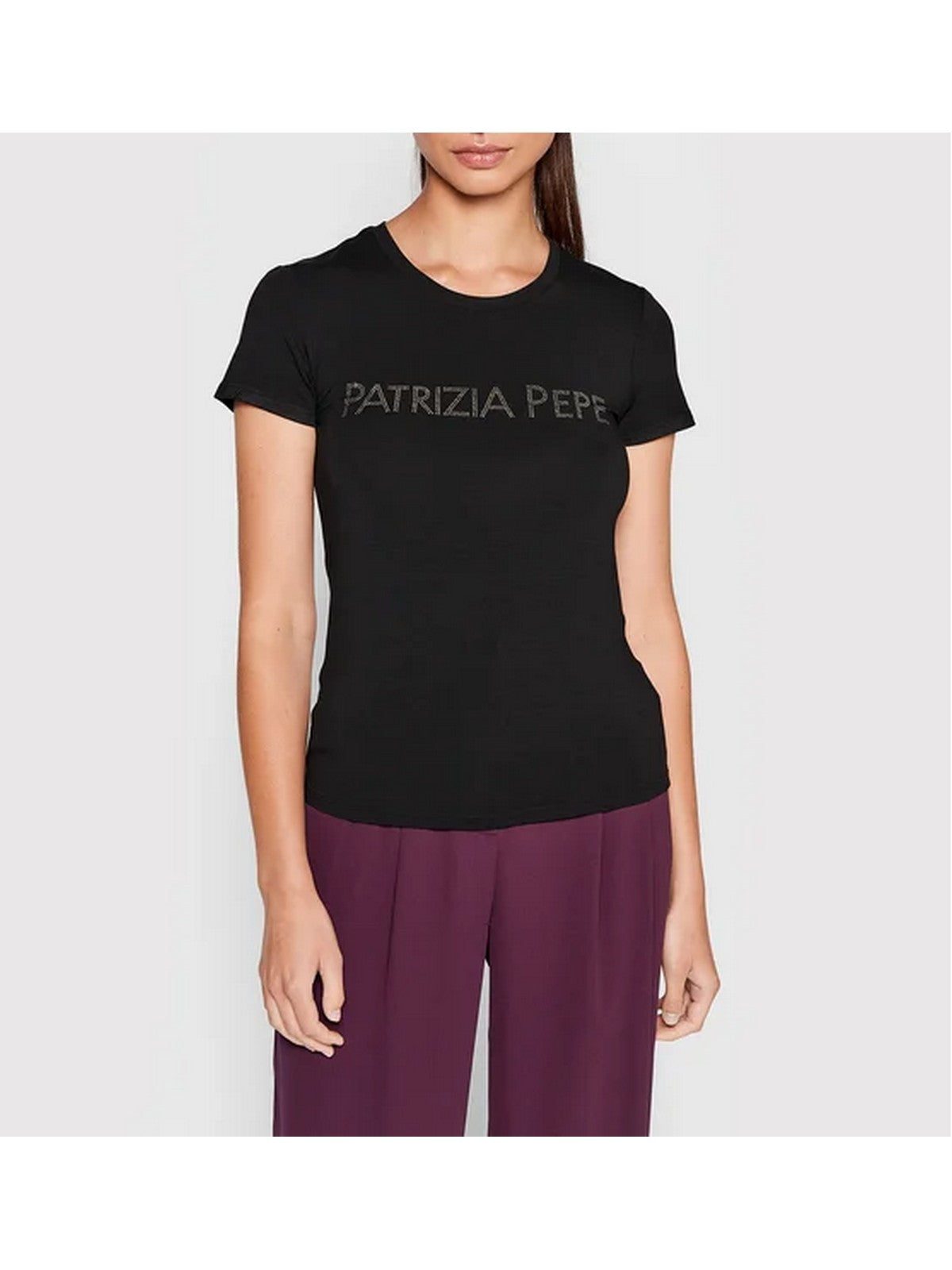 PATRIZIA PEPE T-Shirt e Polo Donna CM1419 J013 K103 Nero gioboutiqueweb