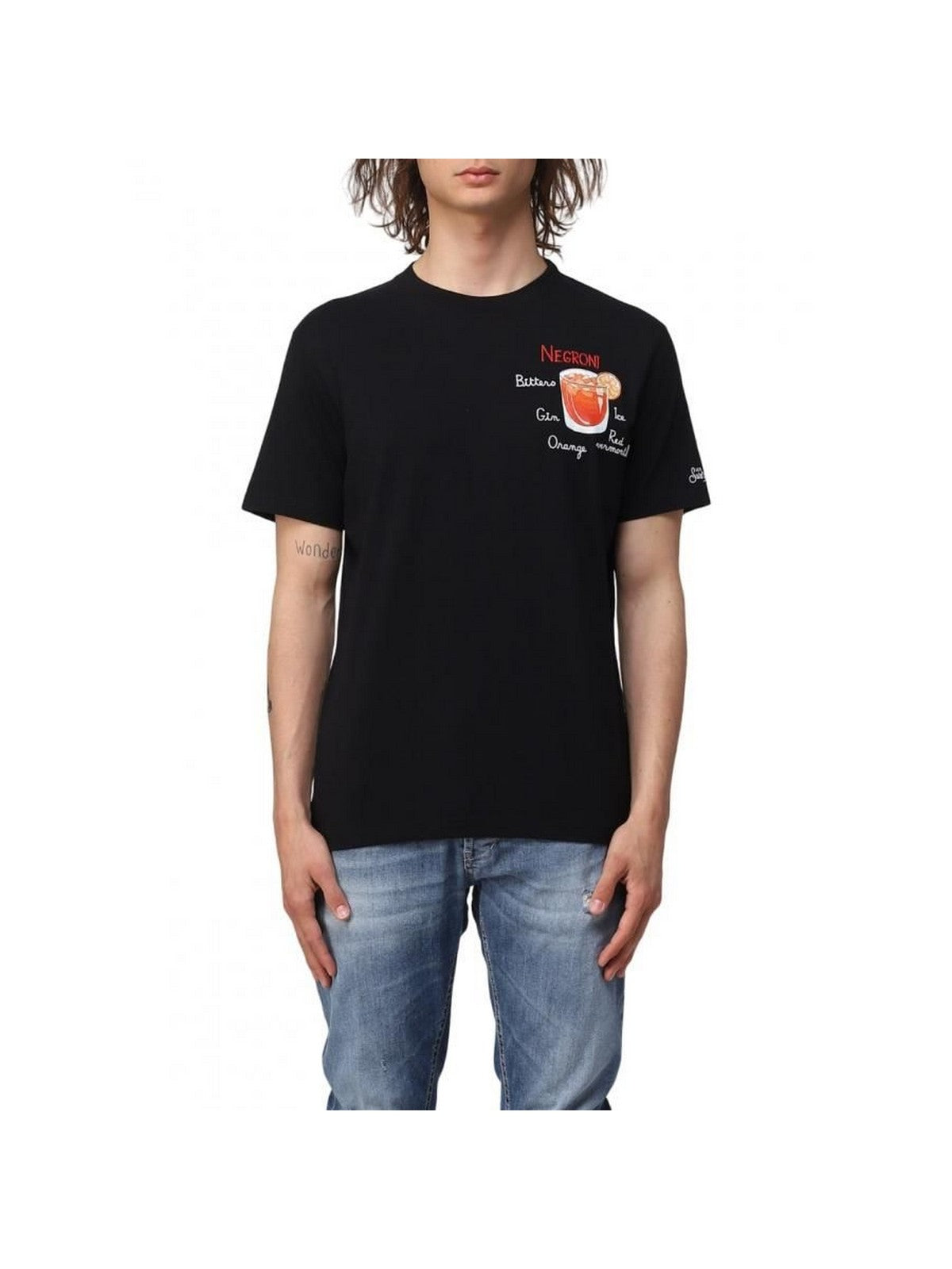 Mc2 Saint Barth T-shirt and Tshirt Man 00349d black pole