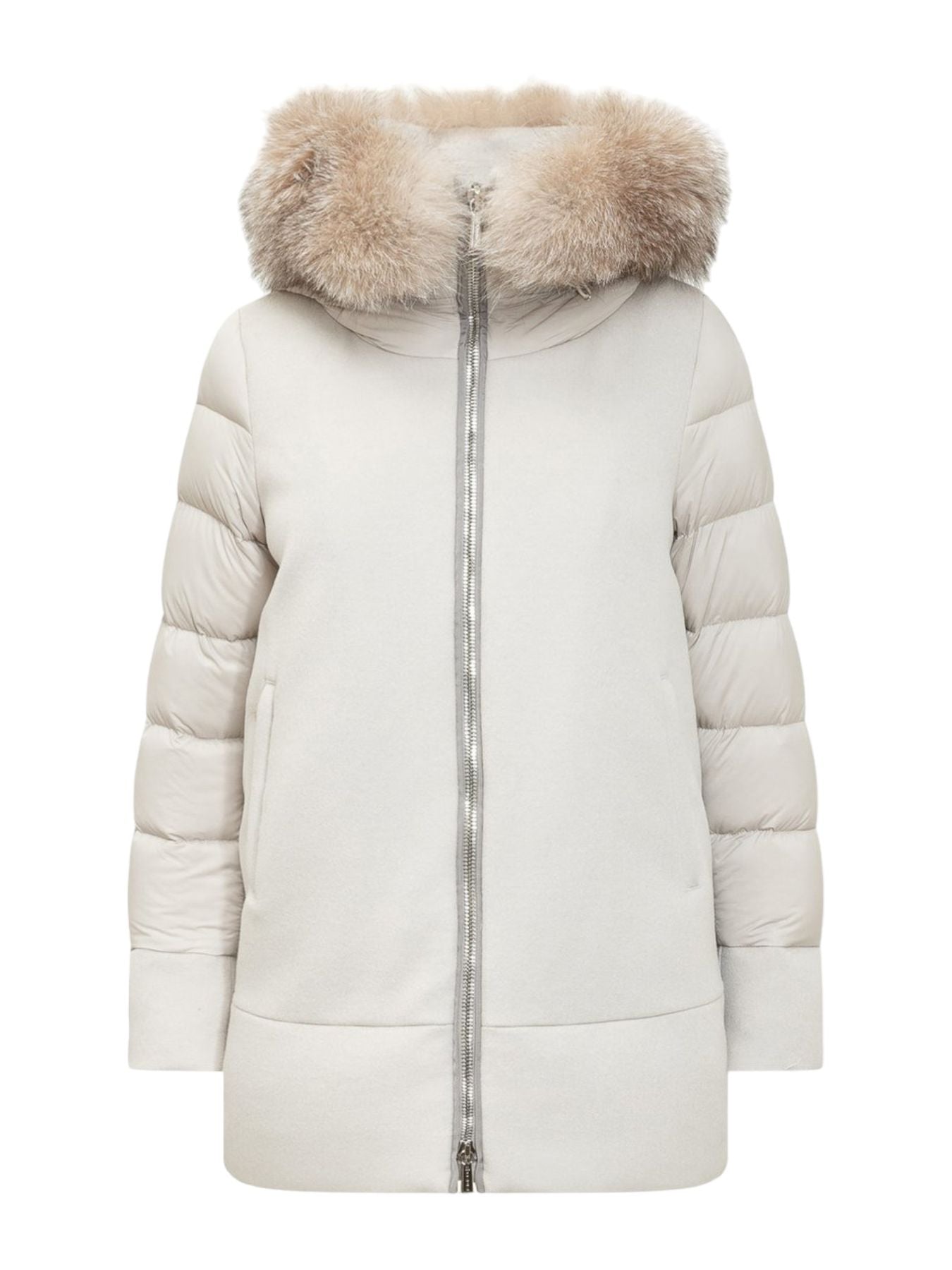 MOORER Piumino Donna Fresia-le MODGI300007 U0105 Bianco gioboutiqueweb