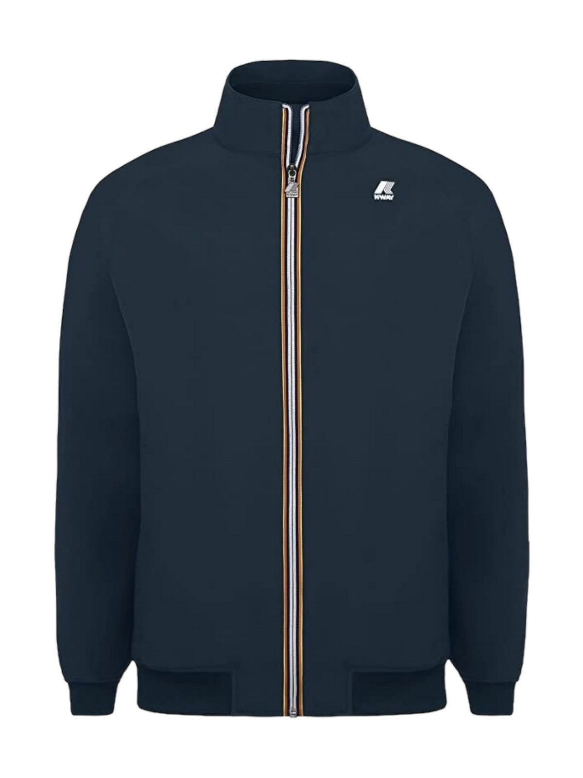 K-WAY Giubbino Uomo Leo bonded jersey K007LS0 K89 Blu gioboutiqueweb