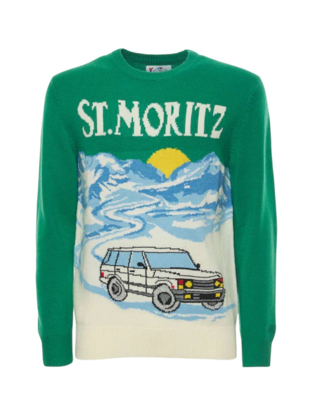 MC2 SAINT BARTH Maglione Uomo HERON C 00043C Verde gioboutiqueweb
