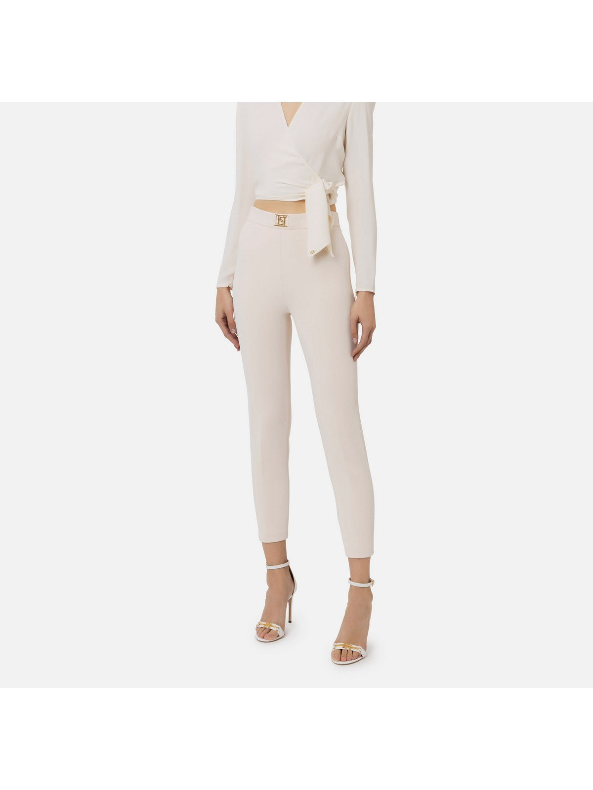ELISABETTA FRANCHI Pantalone Donna PAT1441E2 193 Avorio gioboutiqueweb